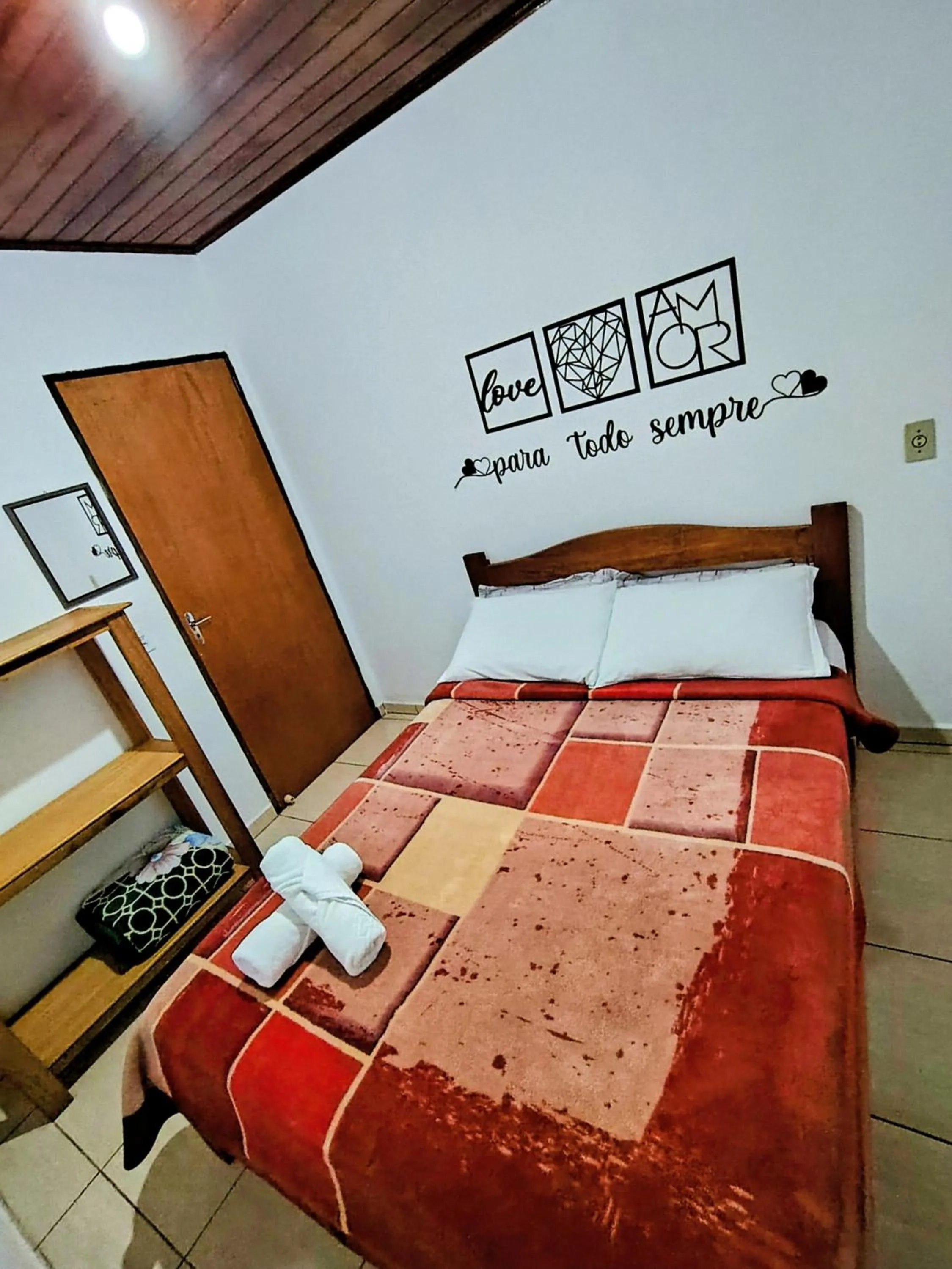 Bed in Chalés e suítes lima