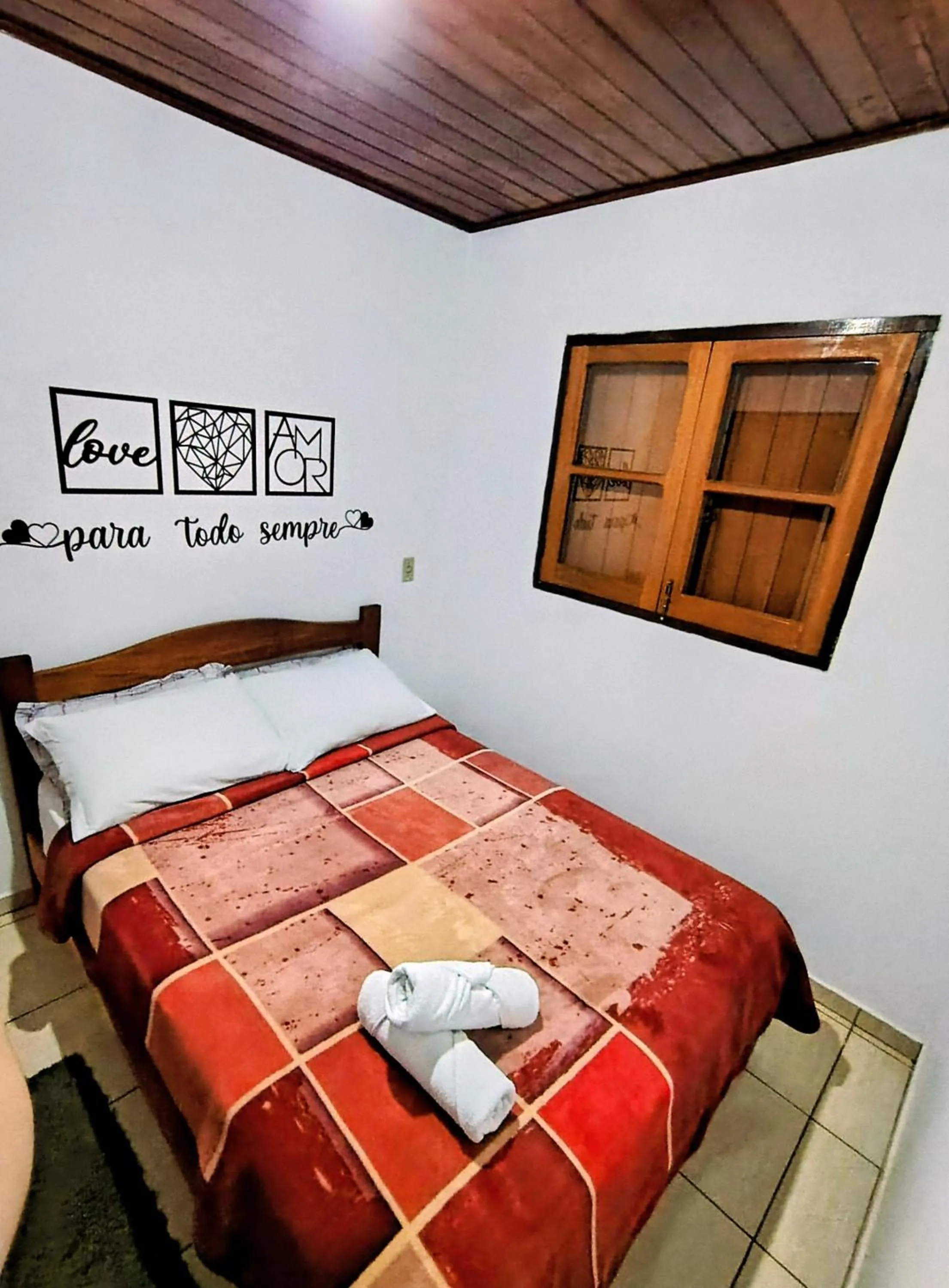 Bed in Chalés e suítes lima
