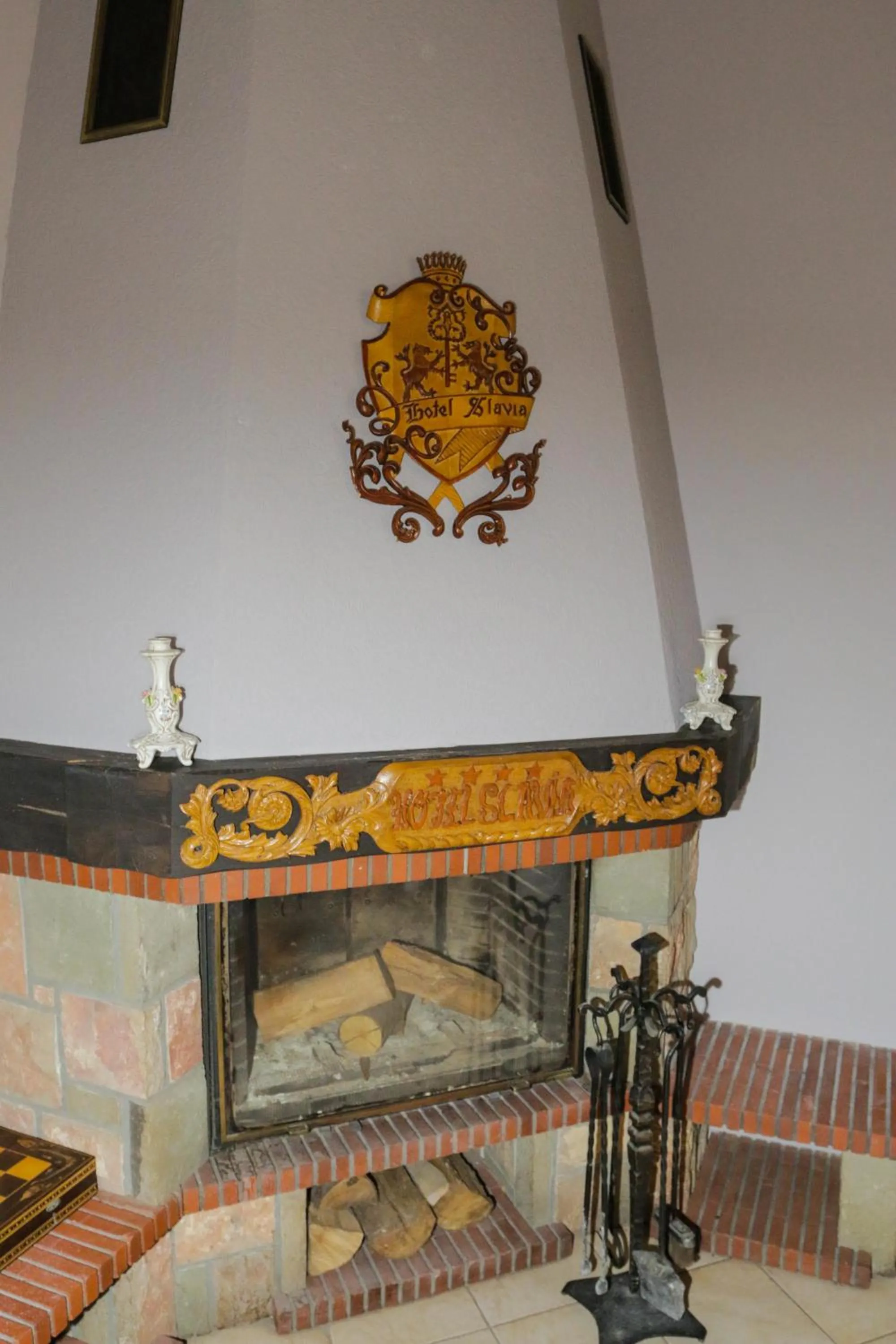 Decorative detail in Hotel Slavia