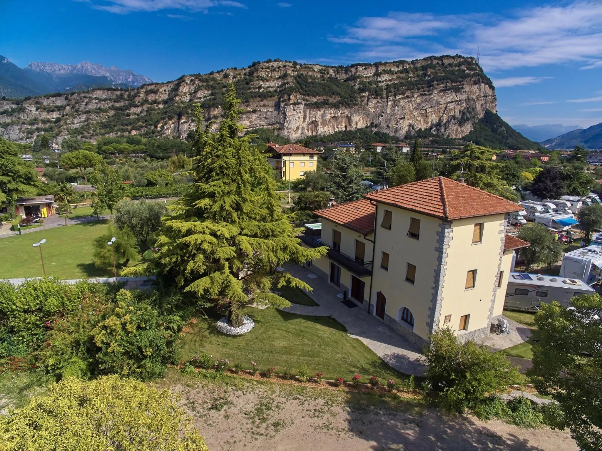 Bird's eye view in Villa Torbole