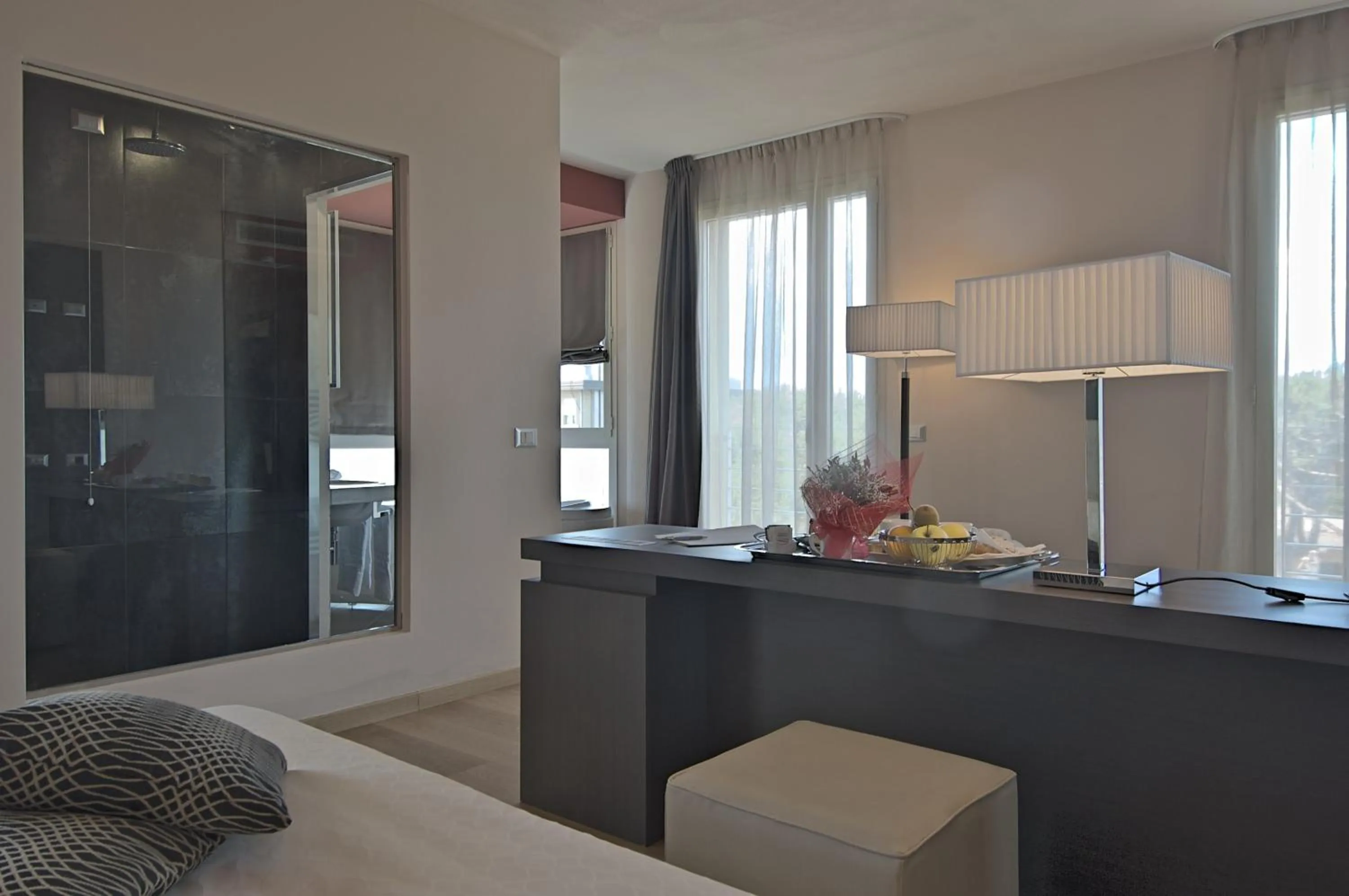 Decorative detail, Bed in Zen Hotel Versilia