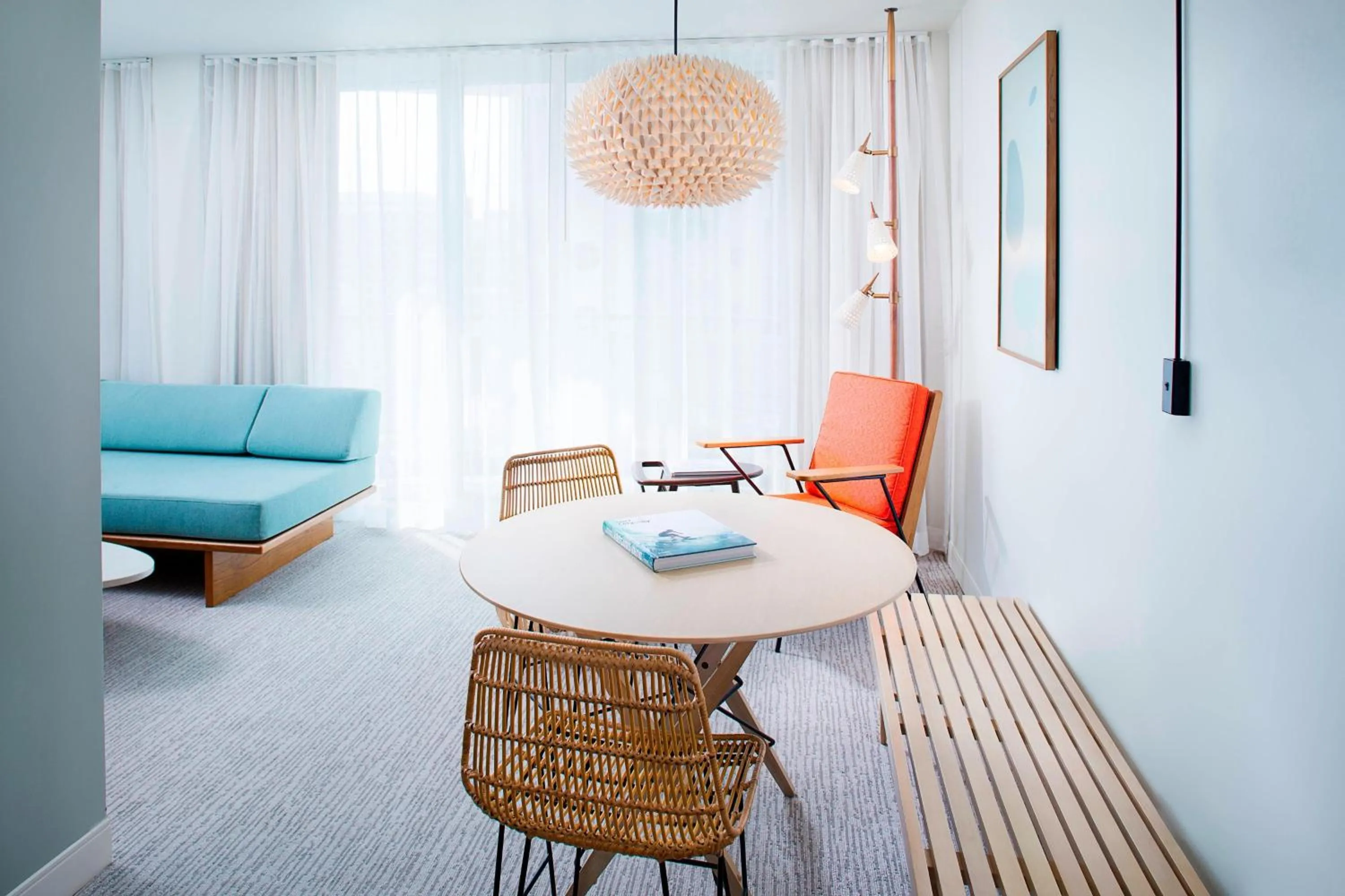 Living room in The Laylow Waikiki, Autograph Collection