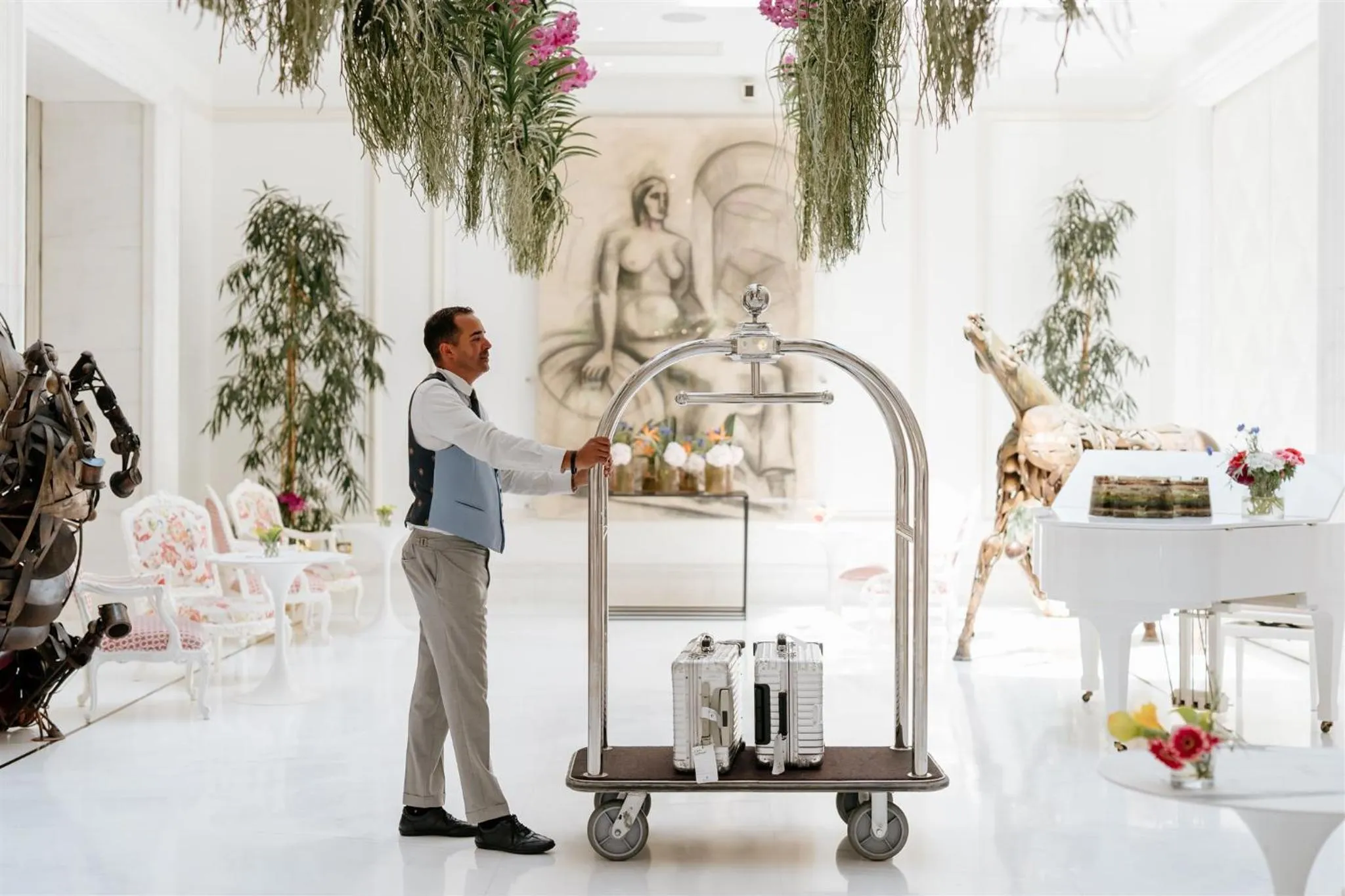 Lobby or reception in Boscolo Nice Hotel & Spa