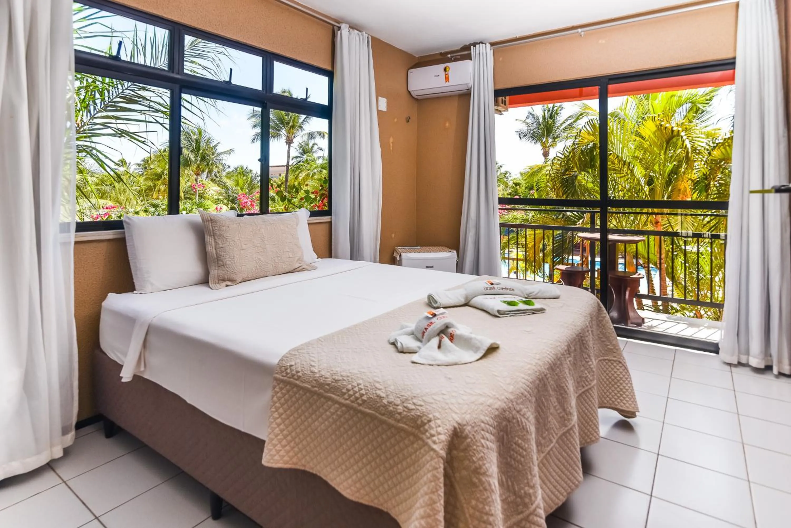 Bed in Pousada Brasil Cumbuco