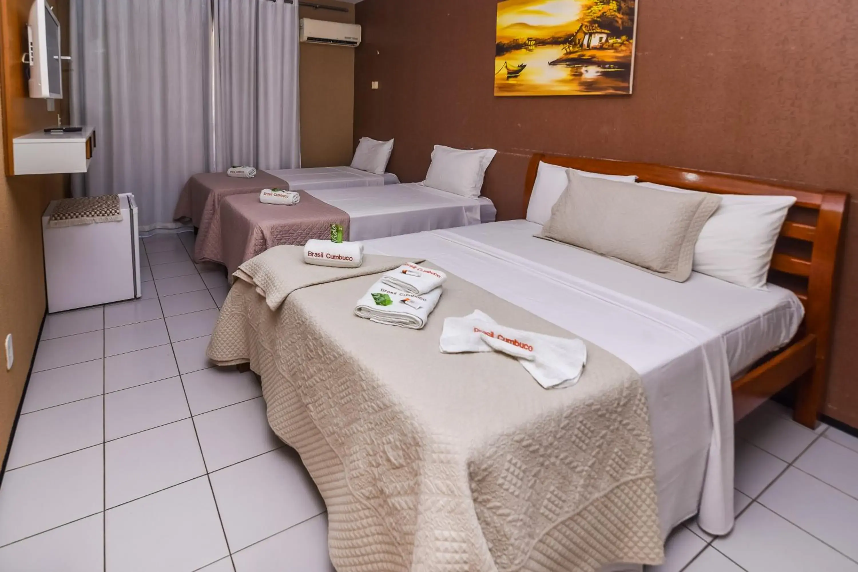 Quadruple Room with Balcony in Pousada Brasil Cumbuco Quadruple Room with Balcony in Pousada Brasil Cumbuco