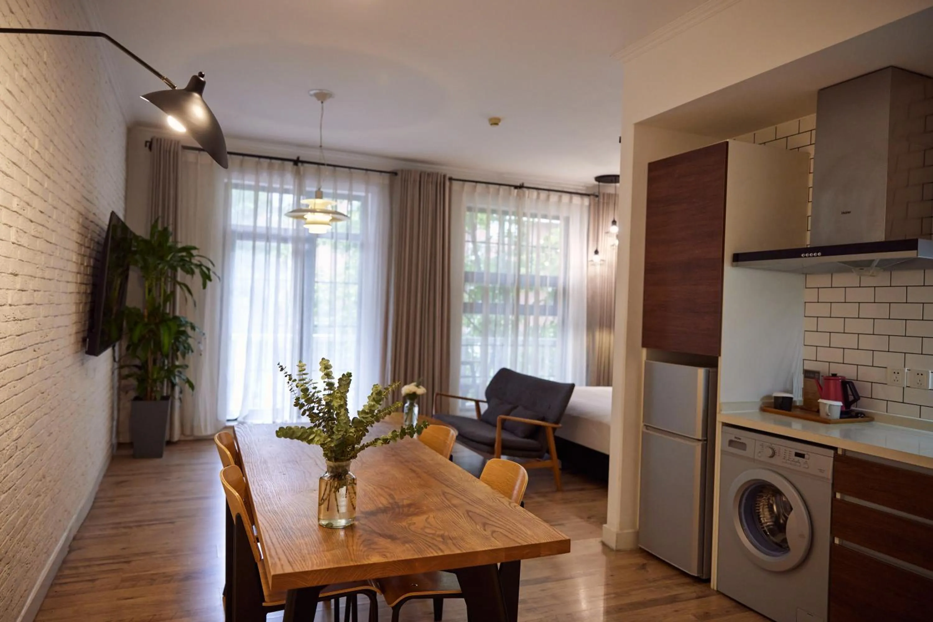 Living room in Yi Stack Hotel Beijing