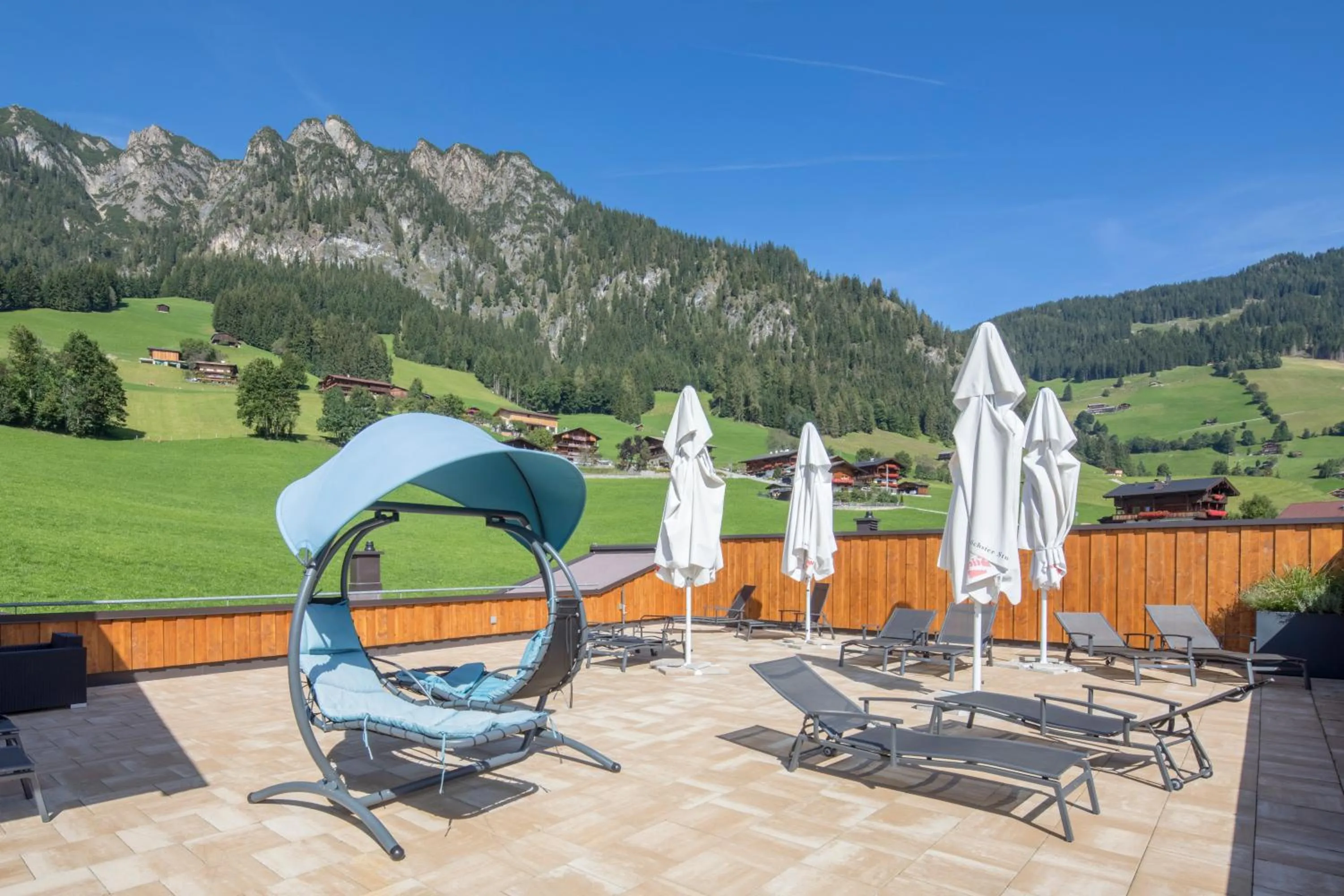Balcony/Terrace in Hotel Alphof Alpbach