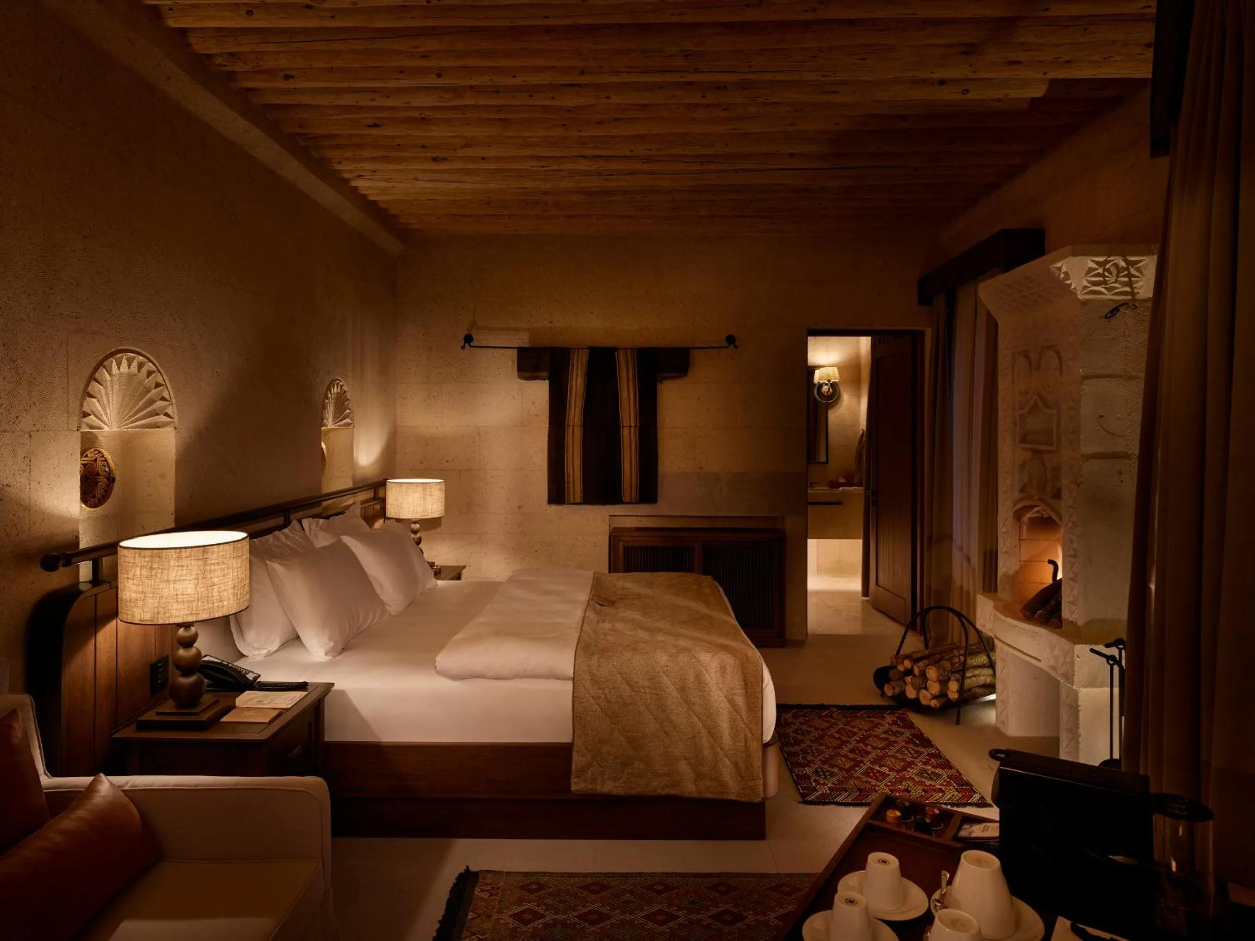 Bed in Argos in Cappadocia