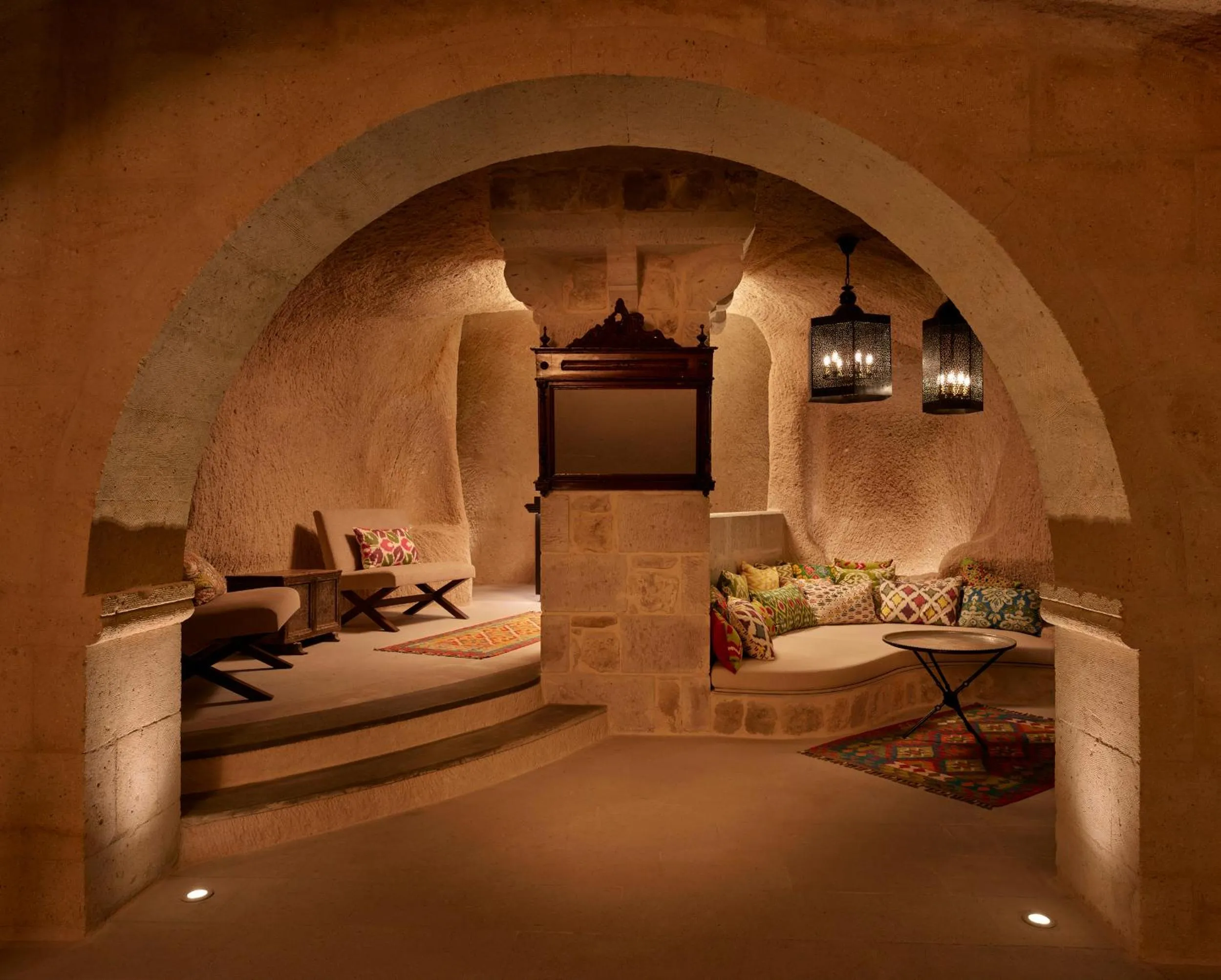 Living room, Bed in Argos in Cappadocia