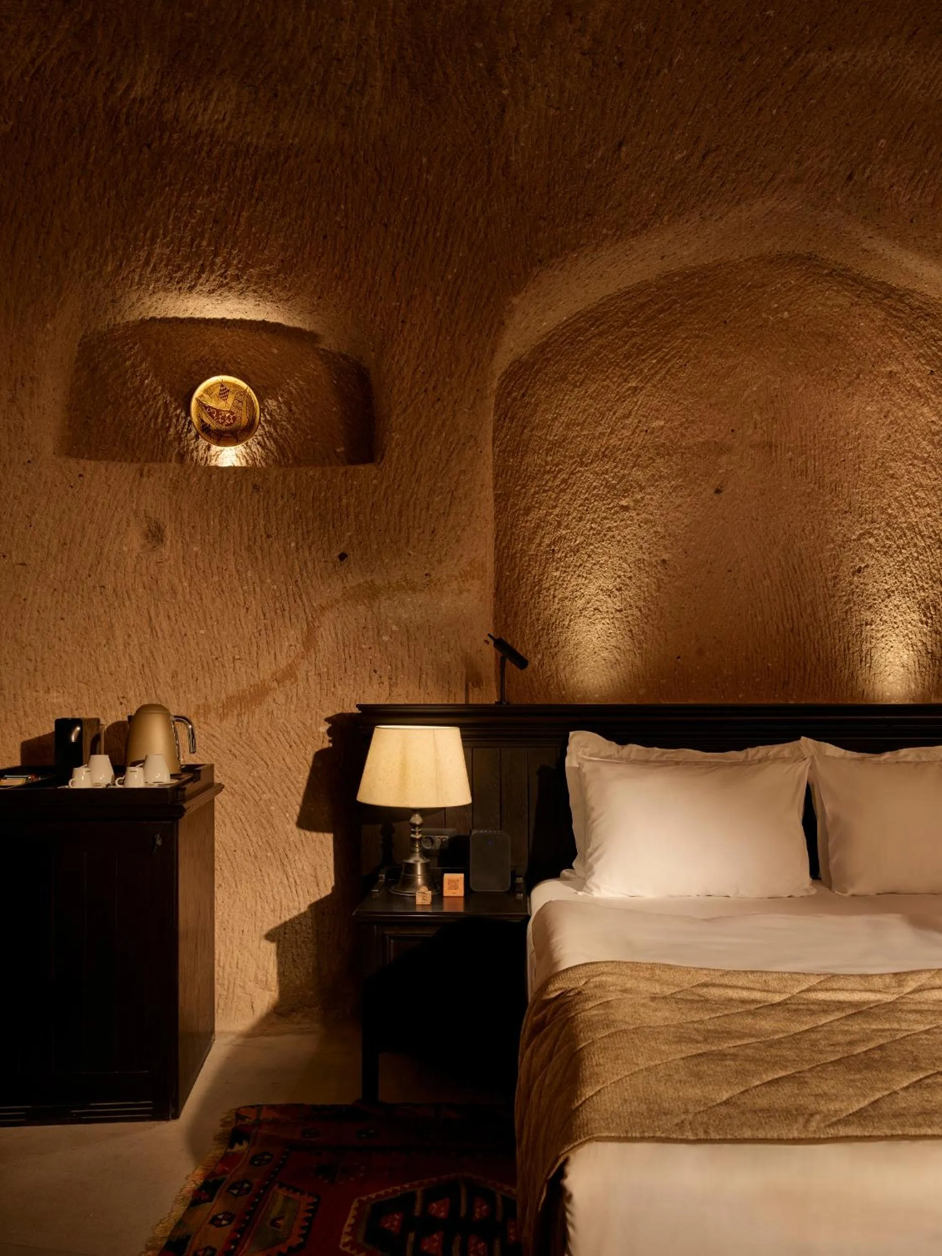 Bed in Argos in Cappadocia