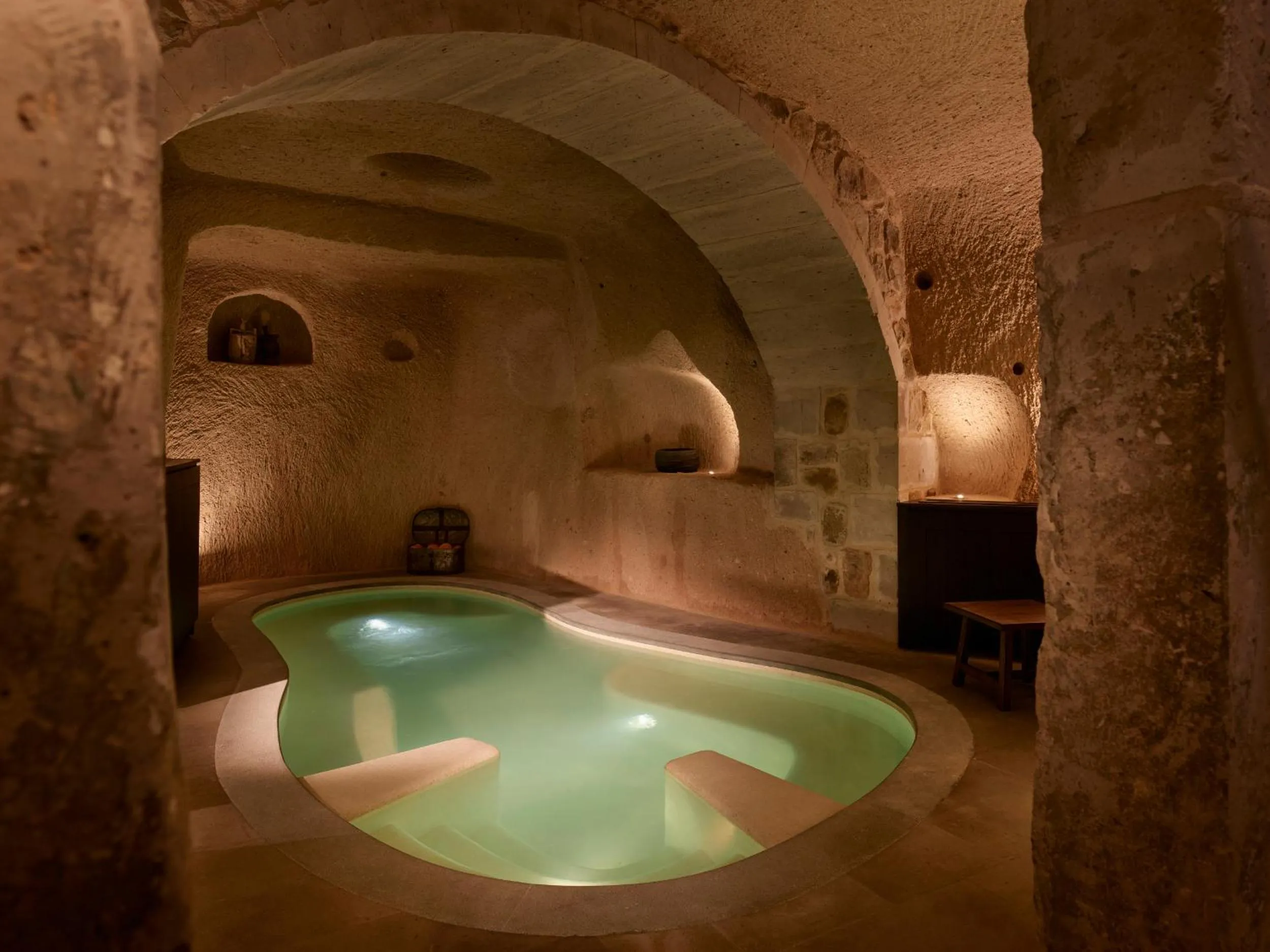 Pool view in Argos in Cappadocia