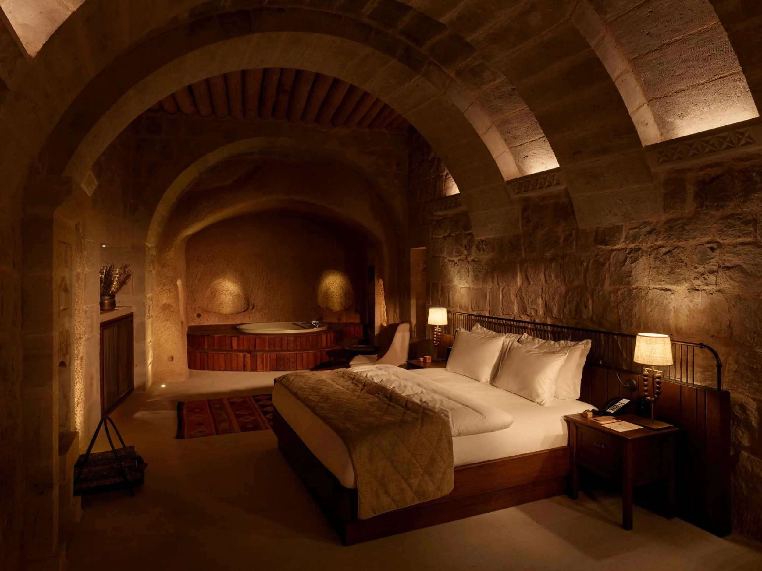 Bed in Argos in Cappadocia