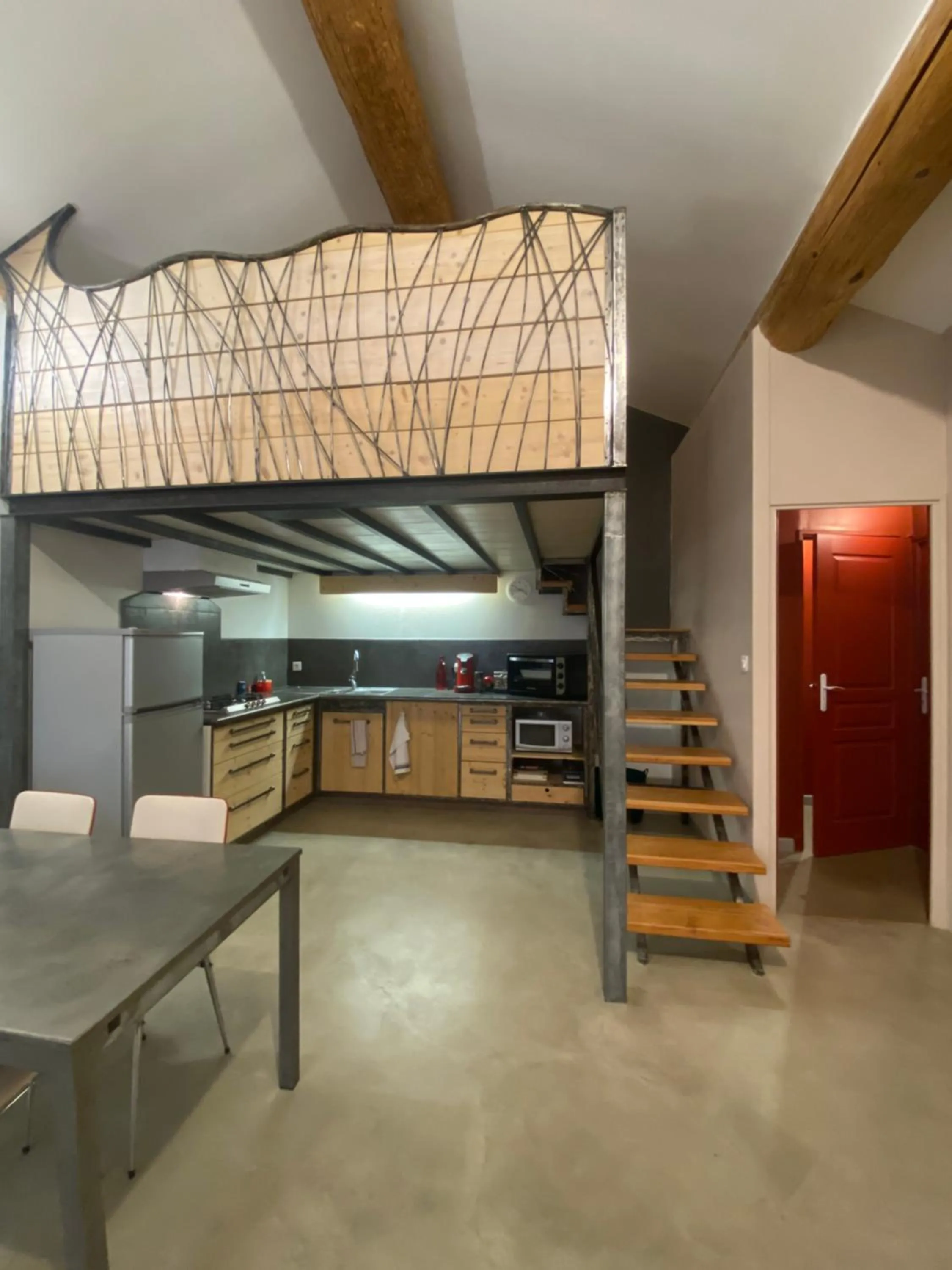 Kitchen or kitchenette in L'atelier B&B