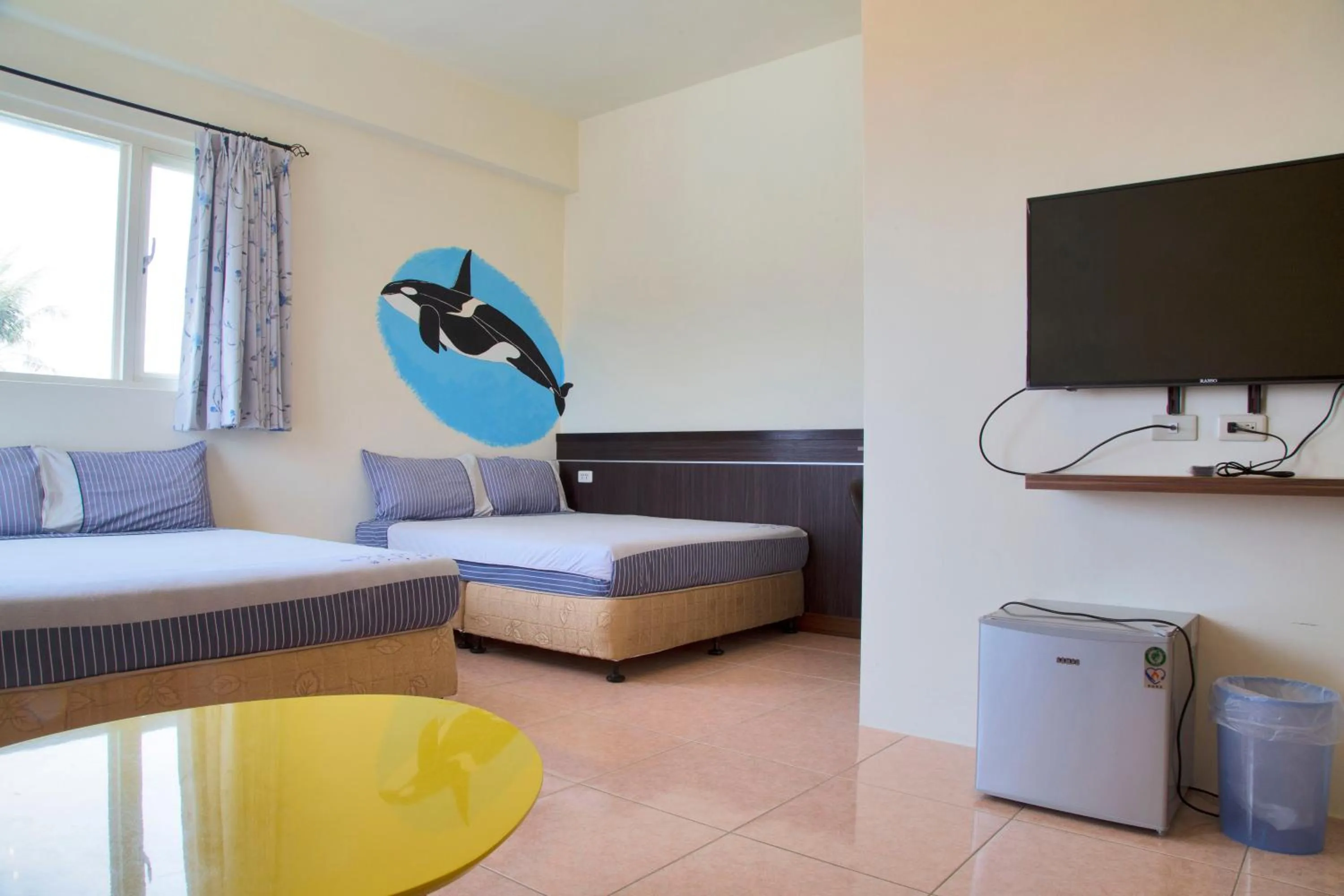 Bed in Fire Island Guest House