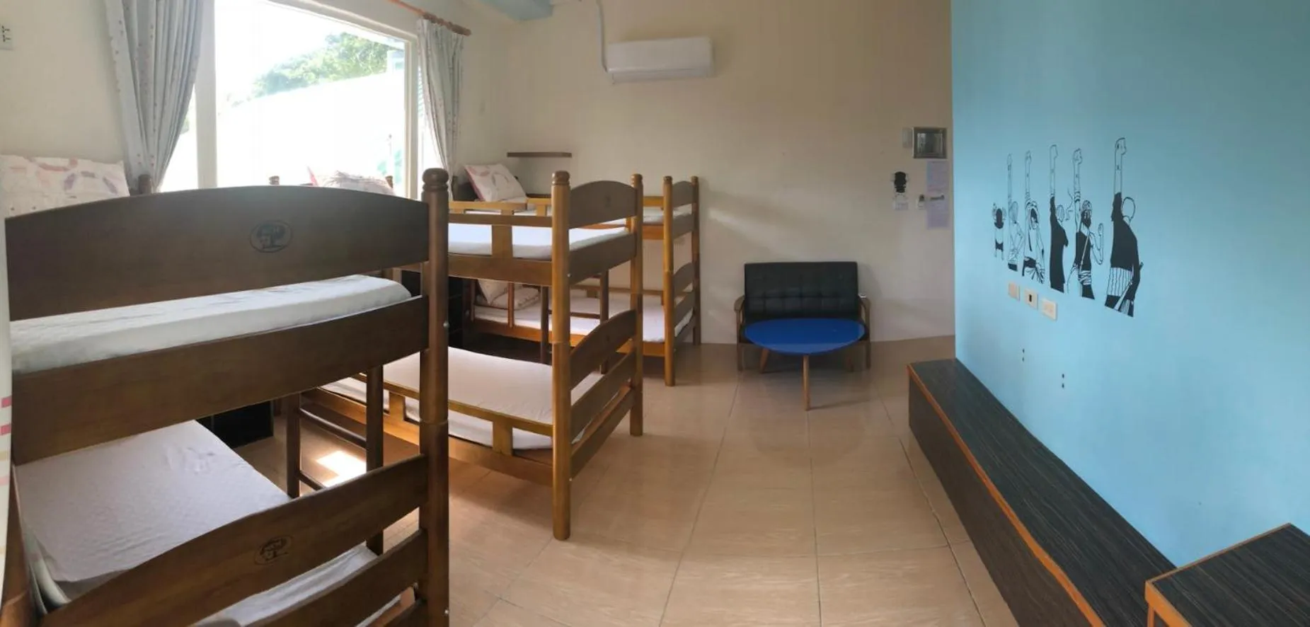 Bed in Fire Island Guest House