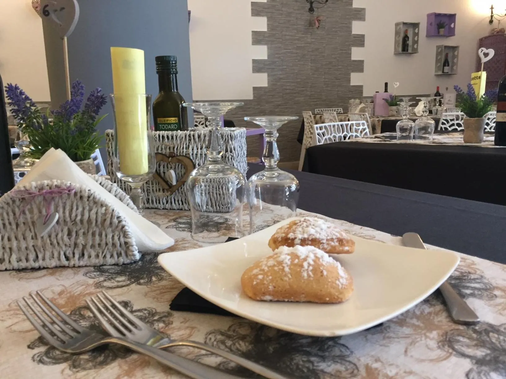 Italian breakfast in Hotel Il Cortile