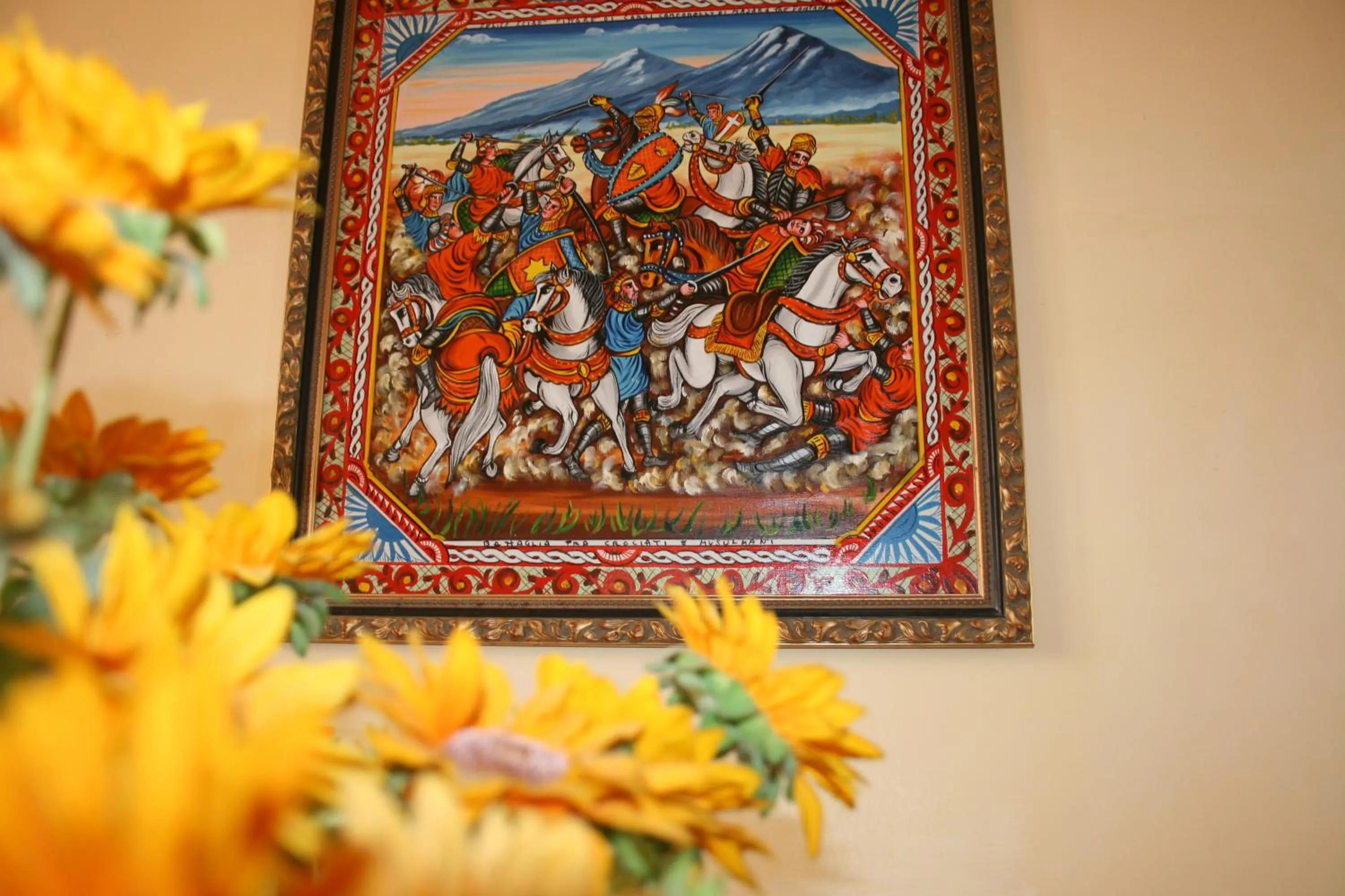 Decorative detail in Hotel Il Cortile