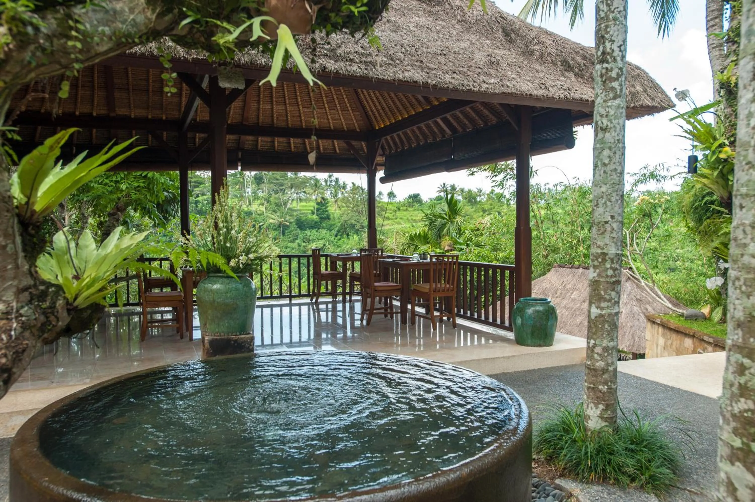 Lounge or bar in Komaneka at Tanggayuda Ubud