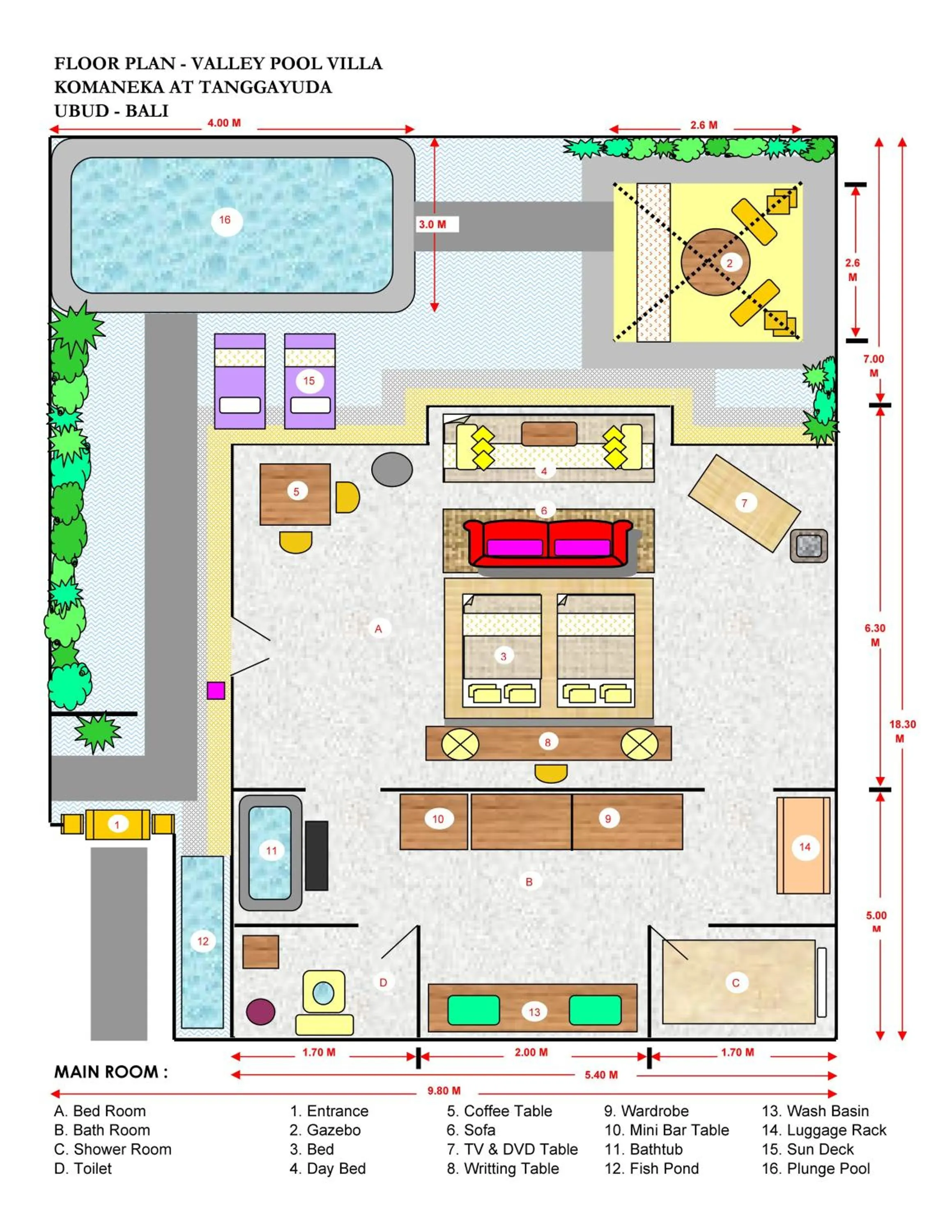 Garden in Komaneka at Tanggayuda Ubud