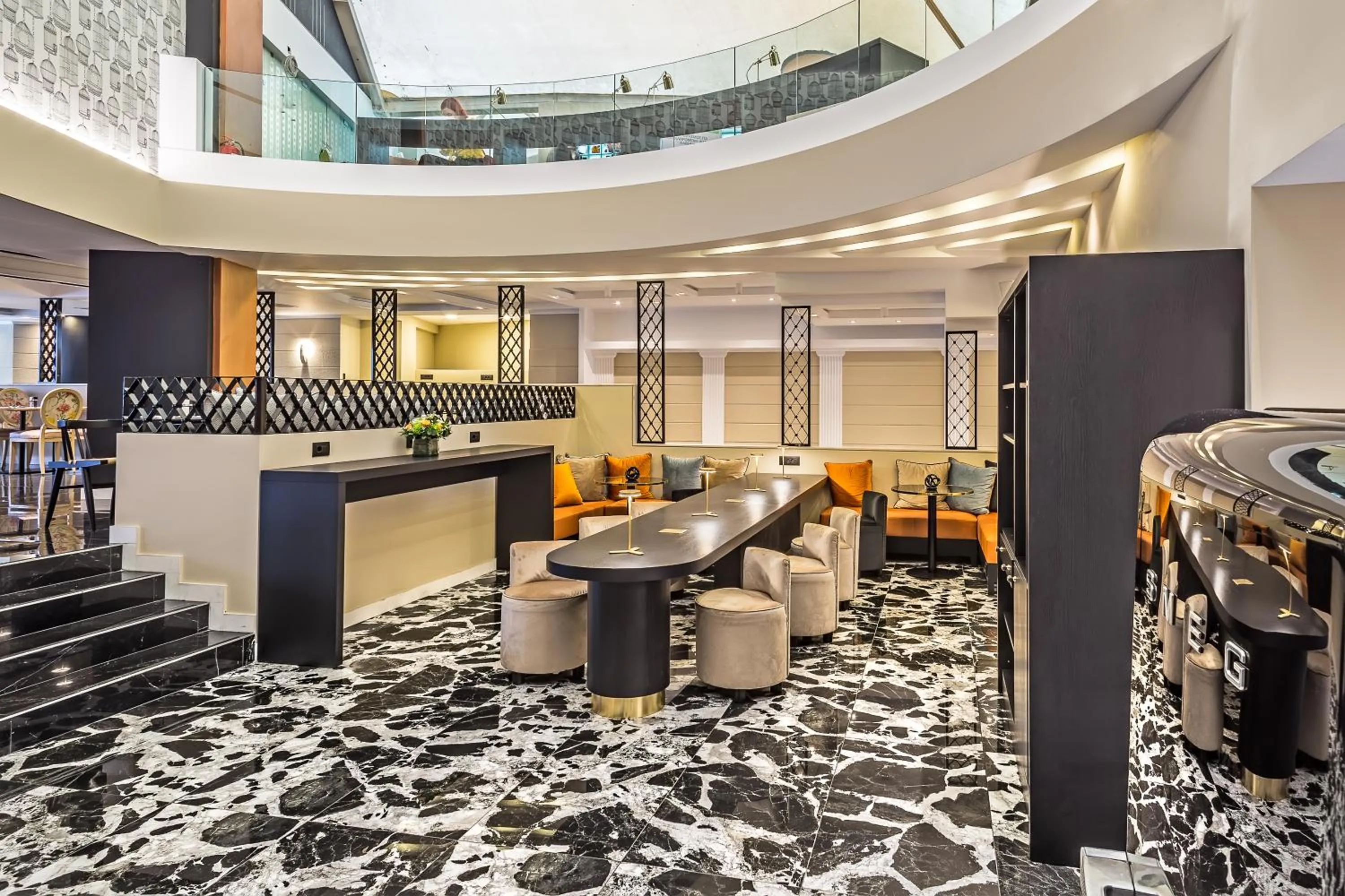 Lounge or bar in Airotel Stratos Vassilikos Hotel