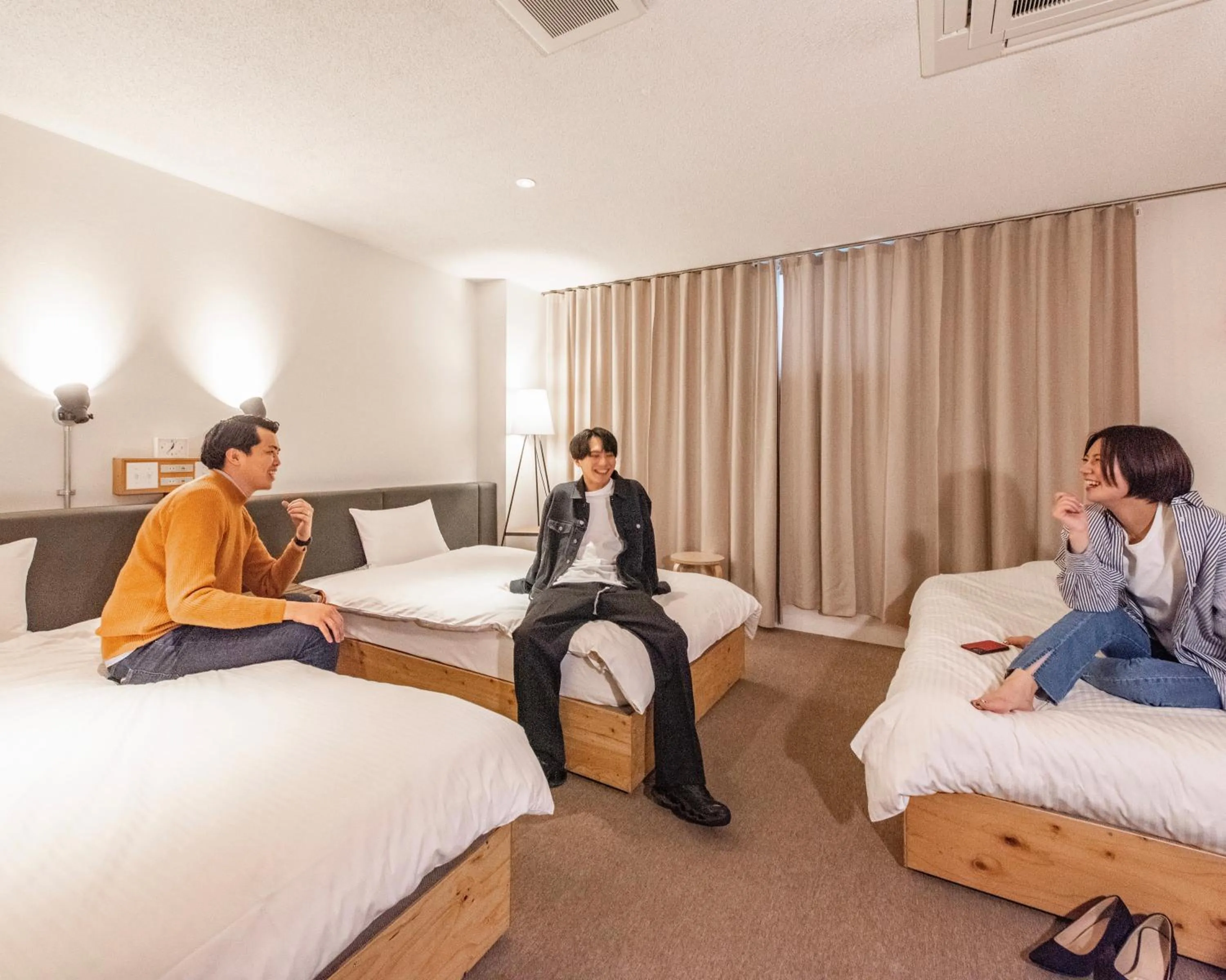People, Bed in Hotel Relief Kokura Annex