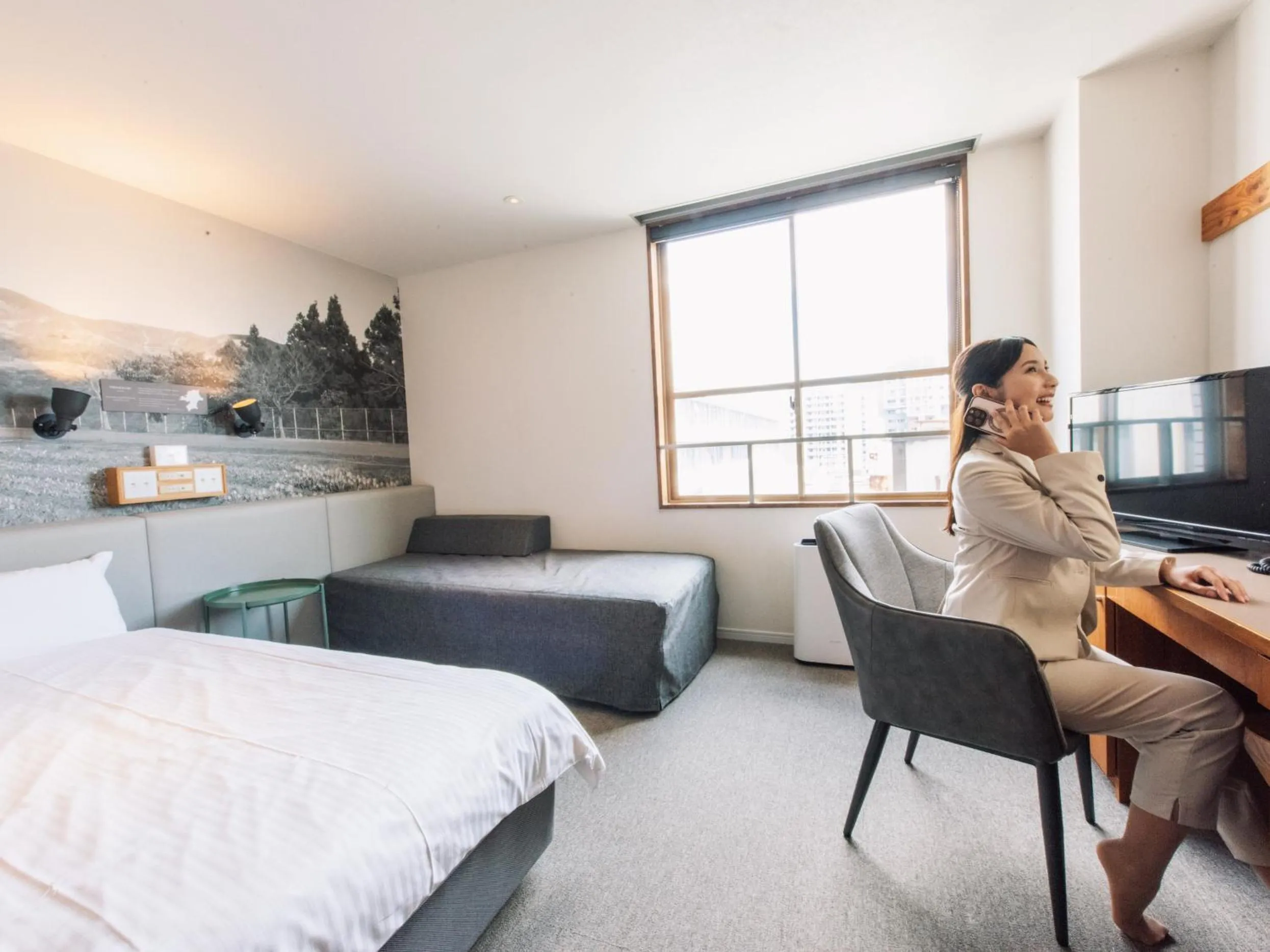 People, Bed in Hotel Relief Kokura Annex