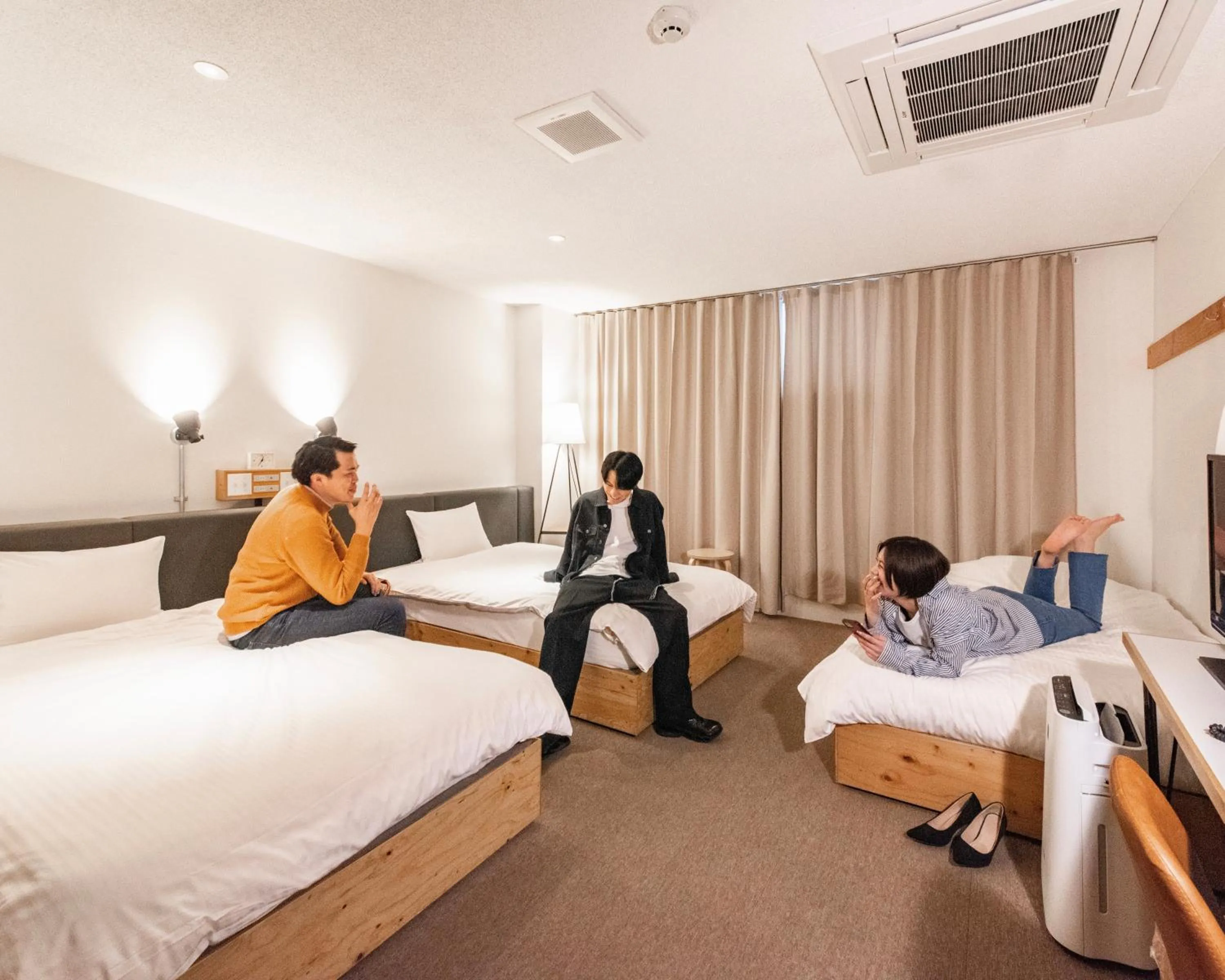 People, Bed in Hotel Relief Kokura Annex