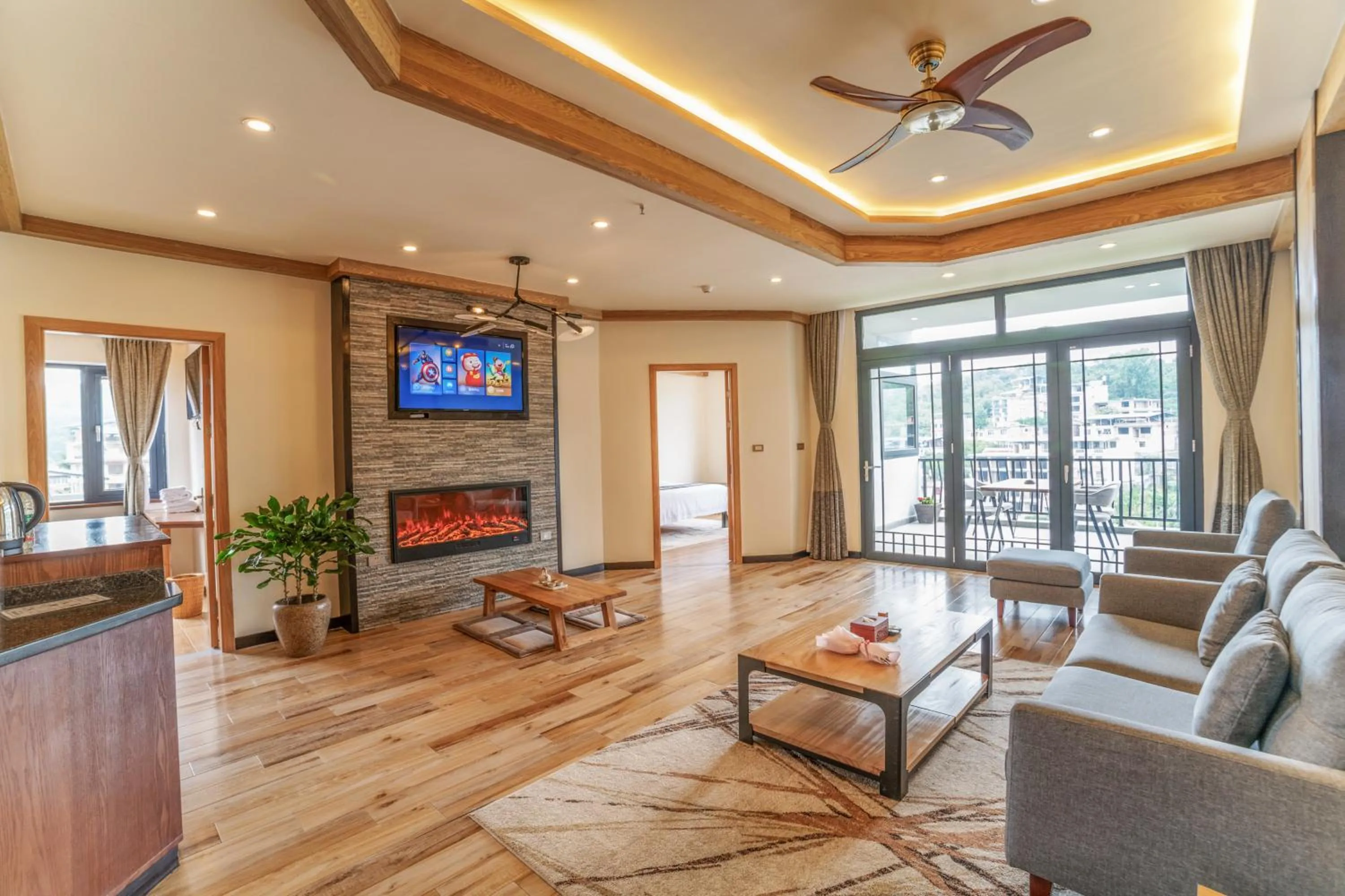 Living room in The Bamboo Leaf Yangshuo