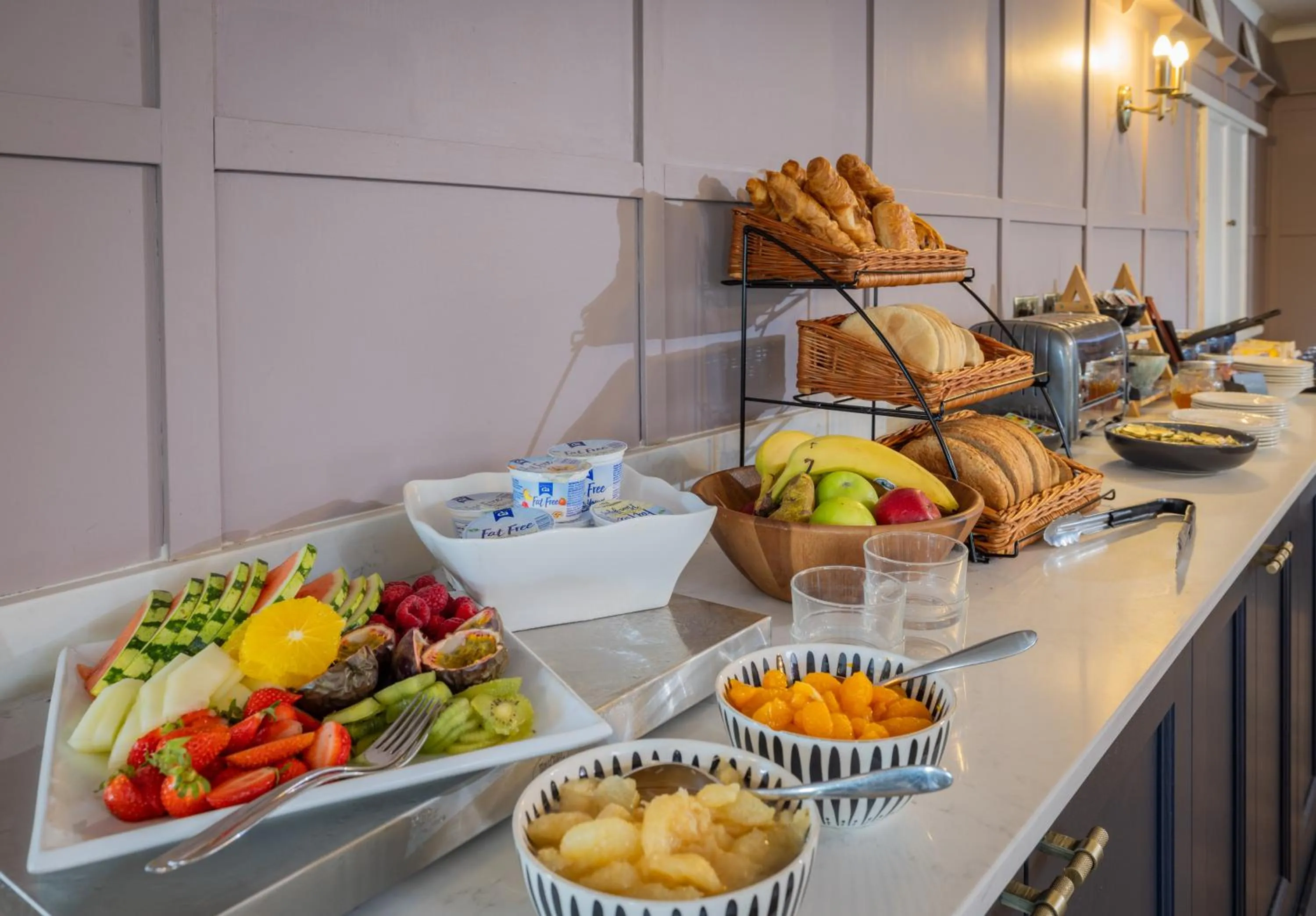 Continental breakfast in Stallingborough Grange Hotel