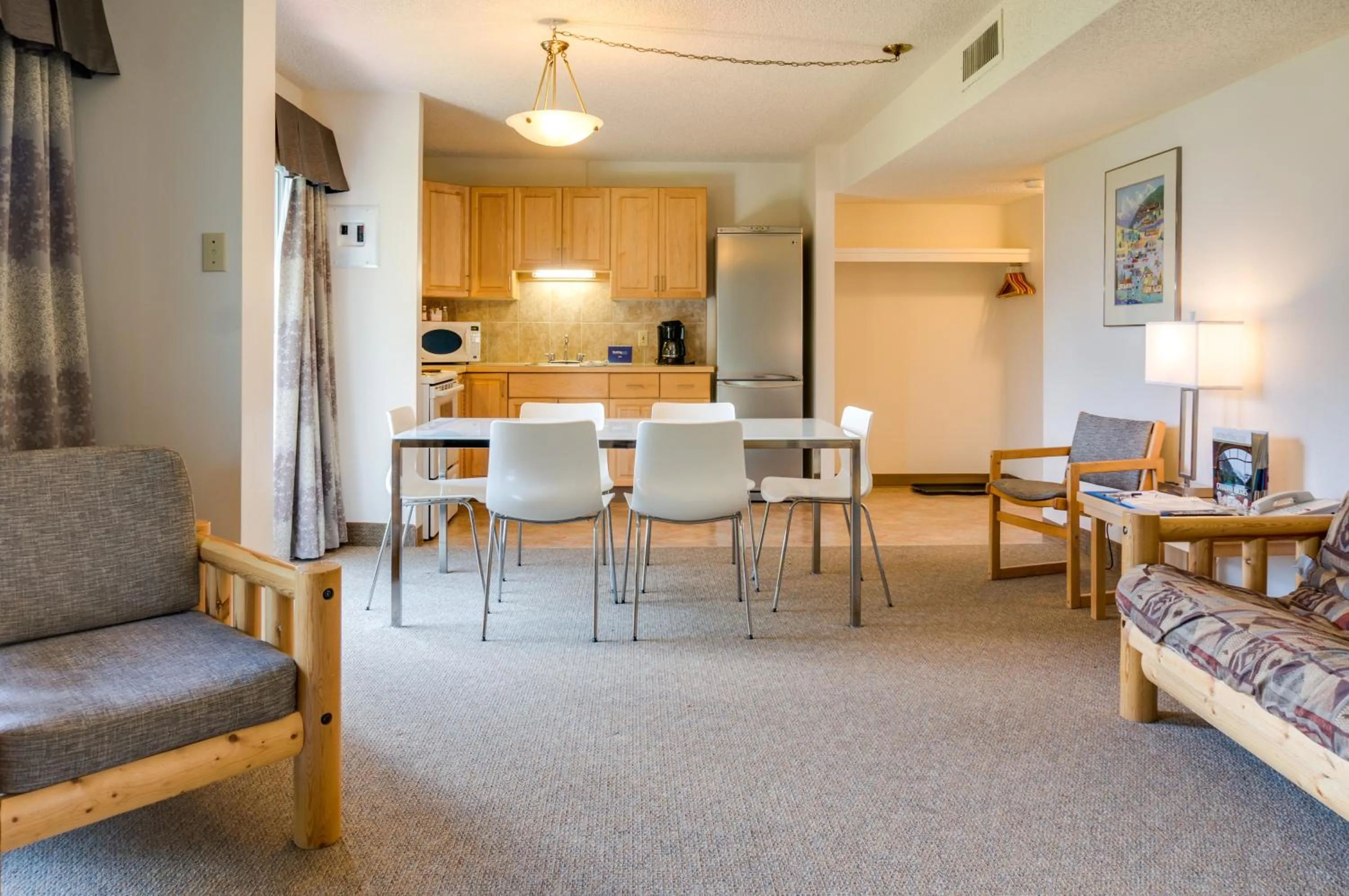 Living room in Rocky Mountain Ski Lodge