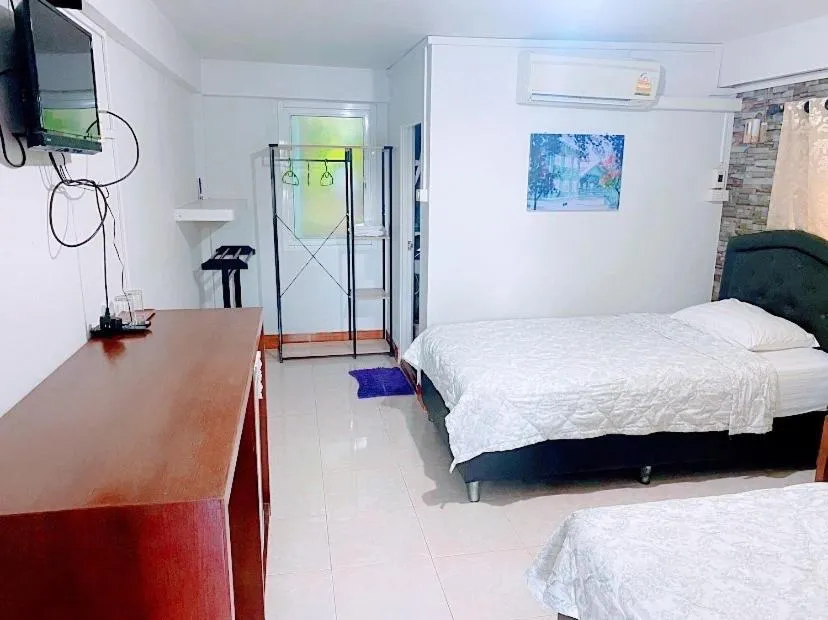 Bed in Rubtawan Sichang Resort