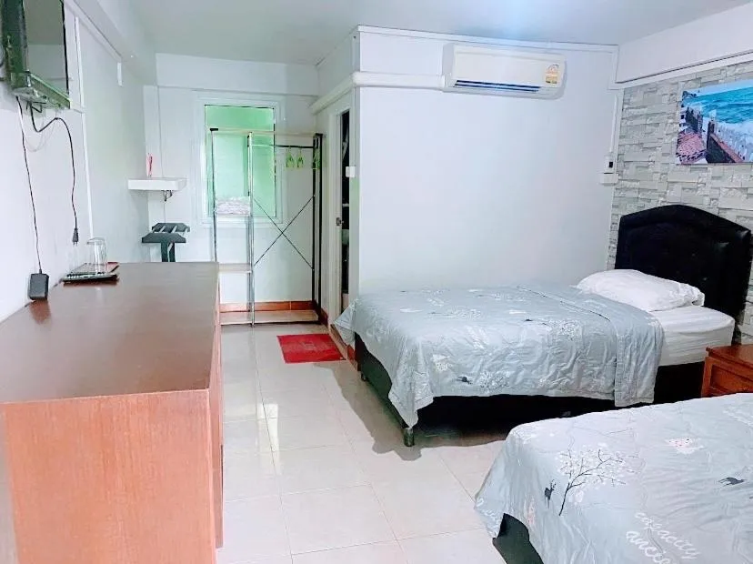 Bed in Rubtawan Sichang Resort