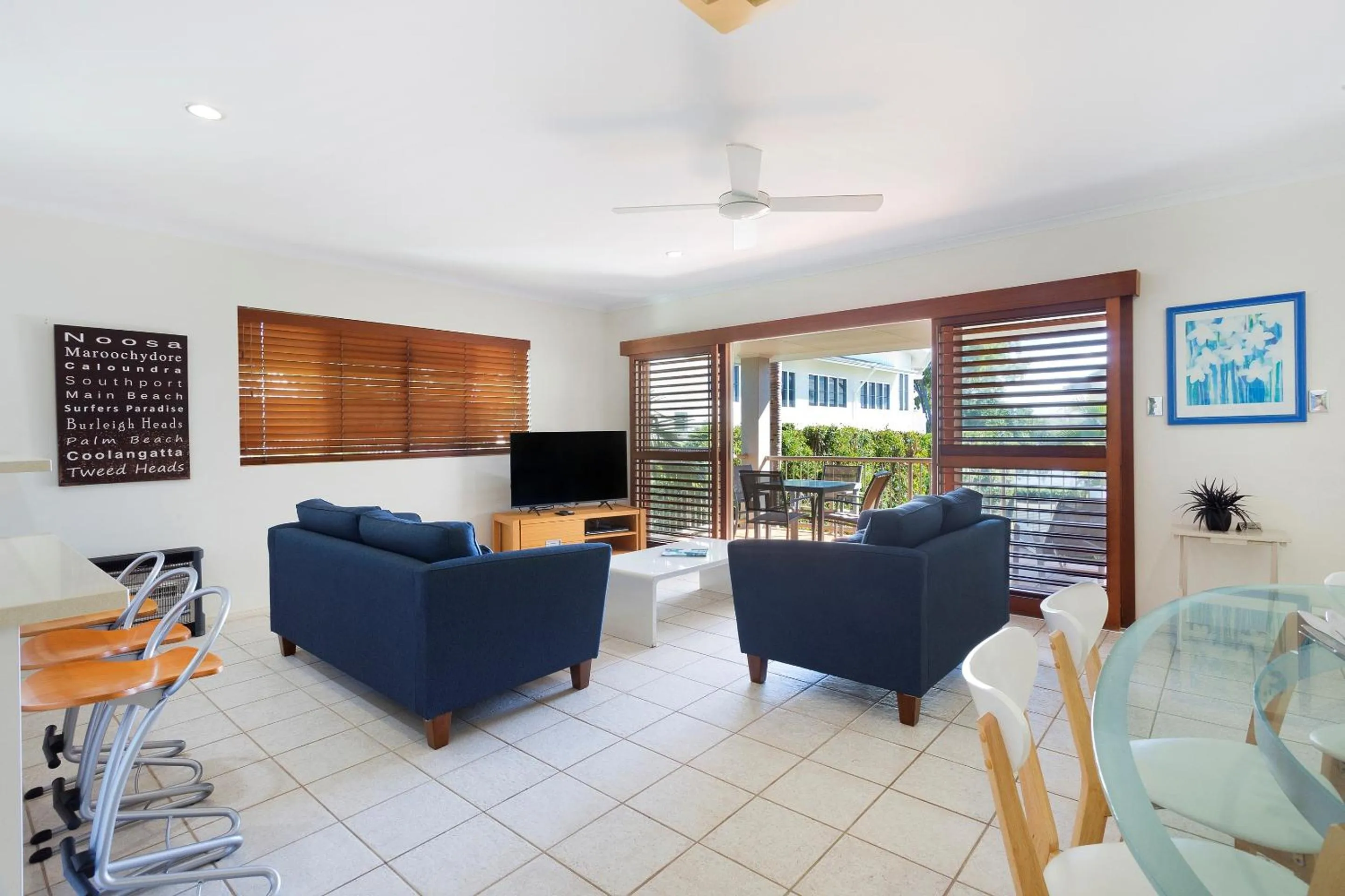 Living room in Offshore Noosa Resort