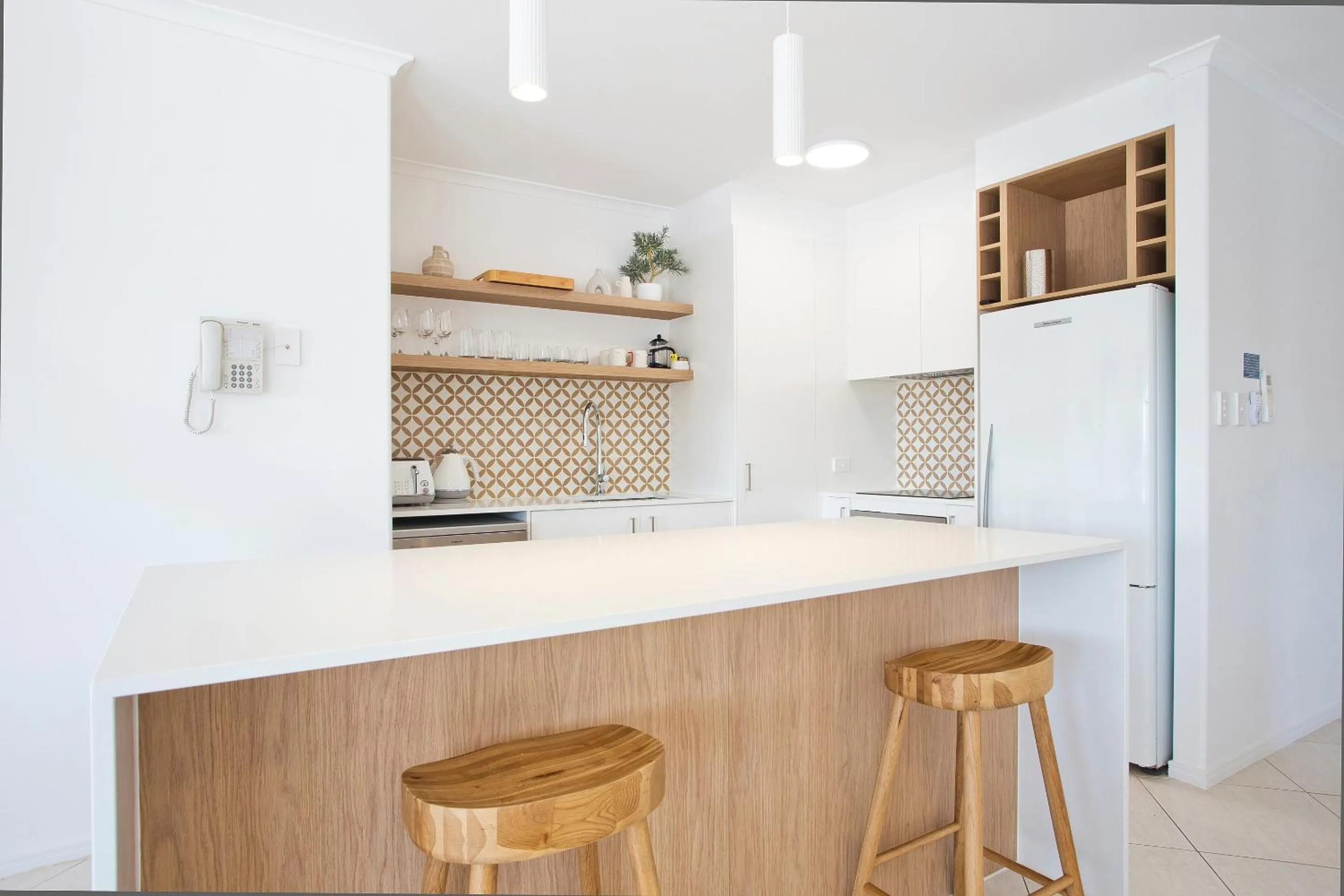 Kitchen or kitchenette in Offshore Noosa Resort