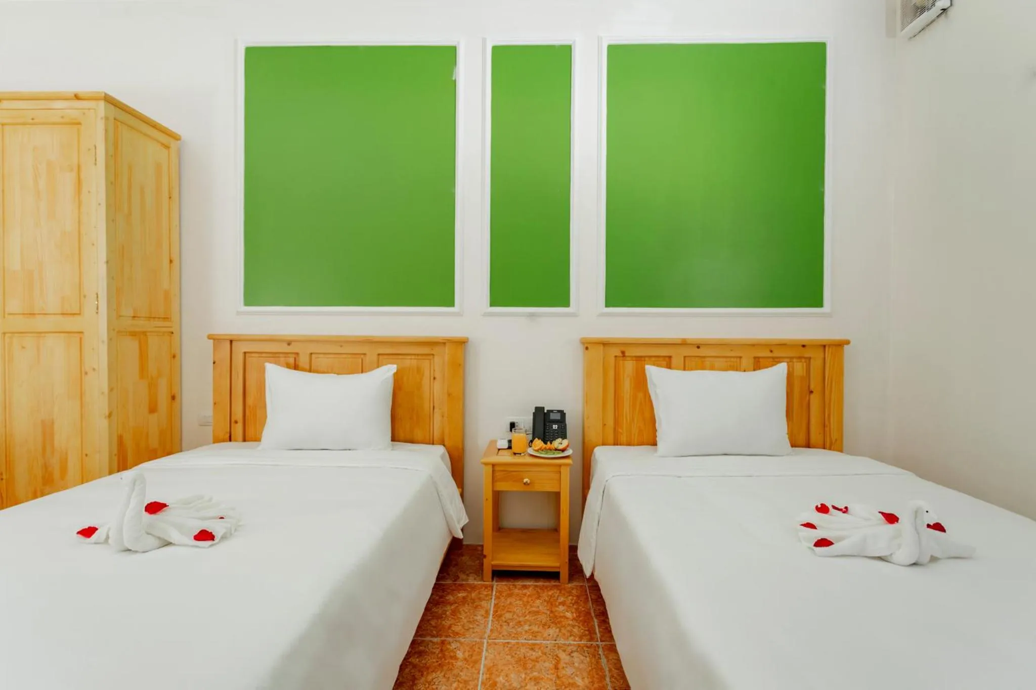 Bed in Sea and Sand Hotel