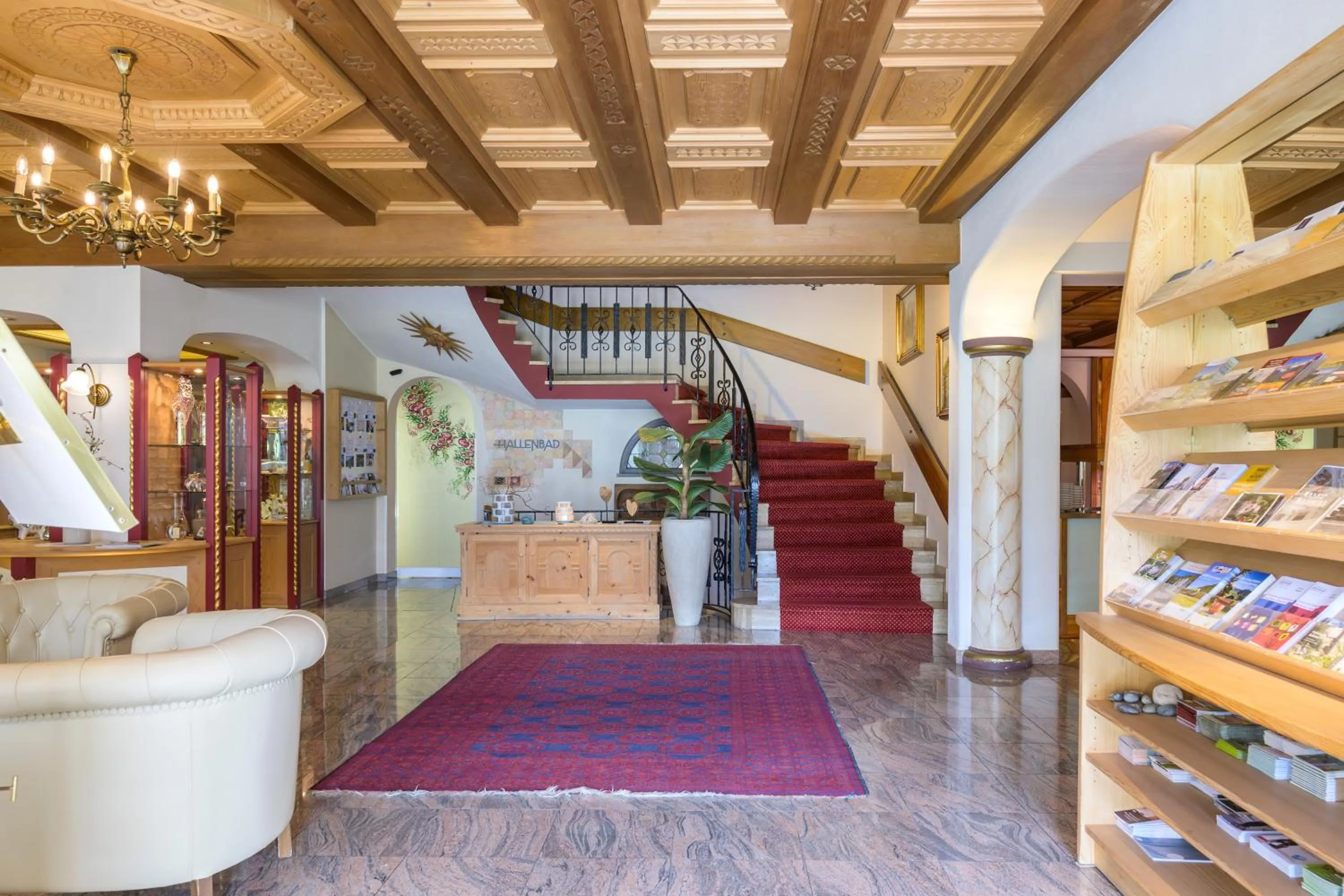 Lobby or reception in Glanzhof Hotel & Apartments