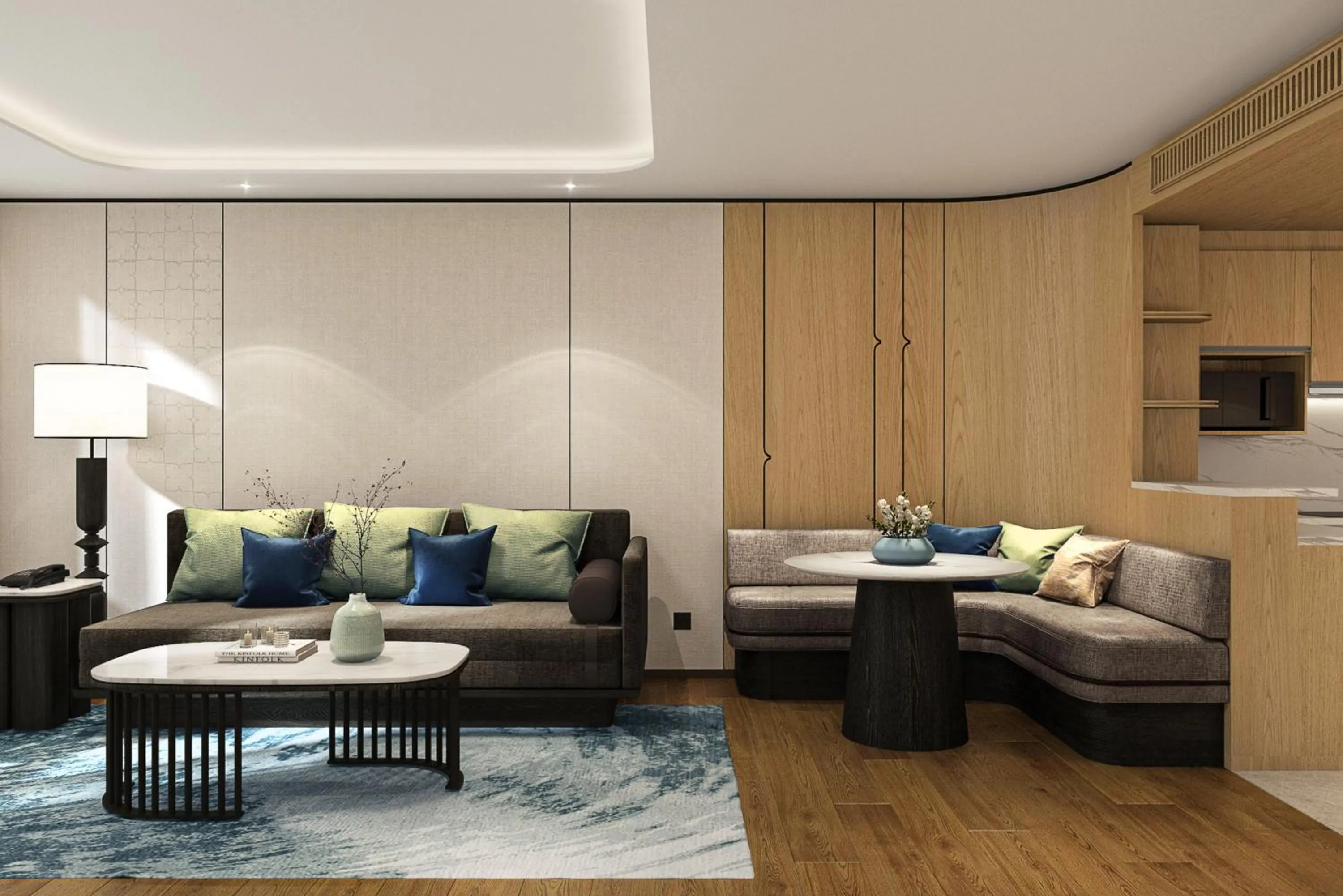 Living room in Sathorn Vista, Bangkok - Marriott Executive Apartments