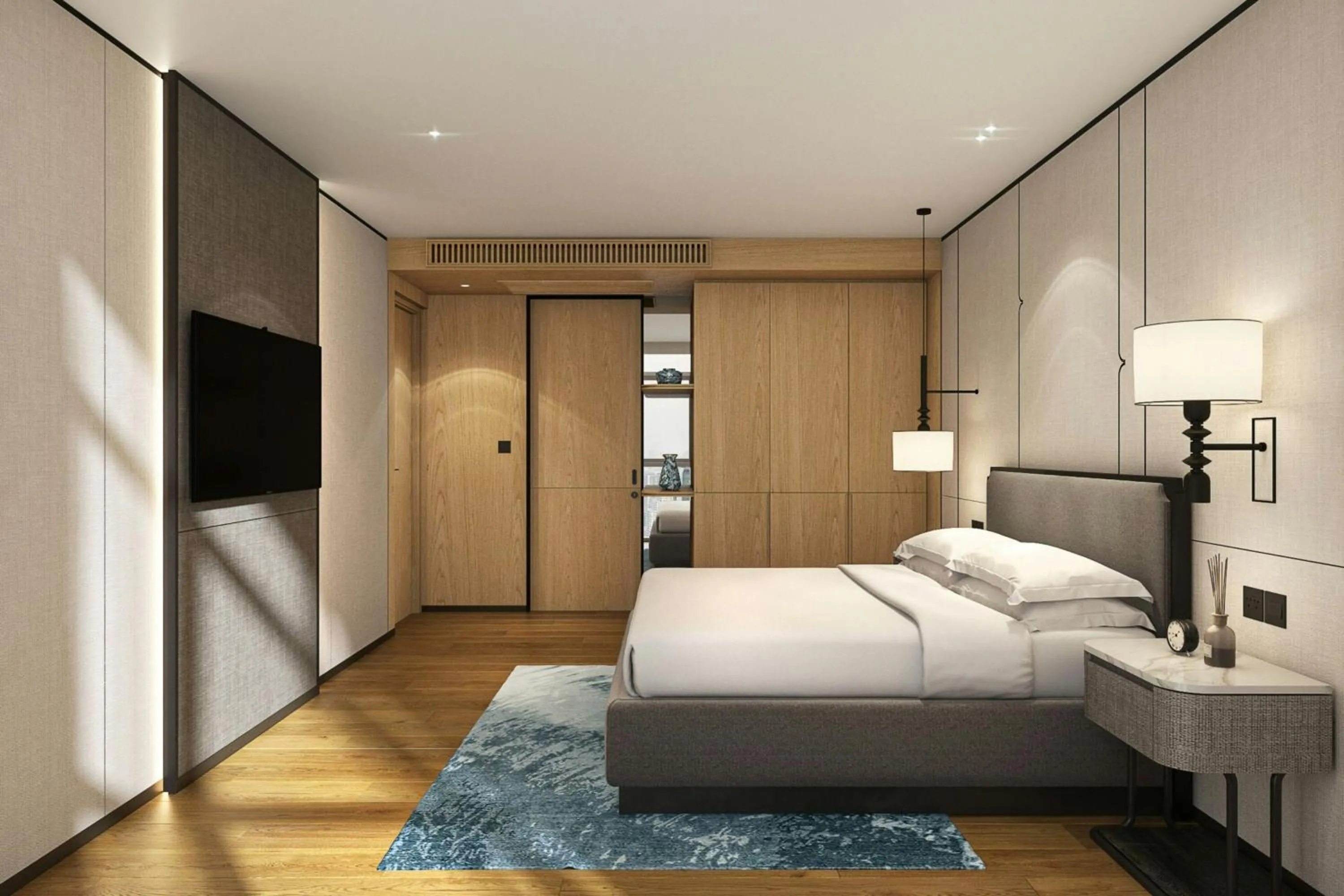 Bedroom, Bed in Sathorn Vista, Bangkok - Marriott Executive Apartments