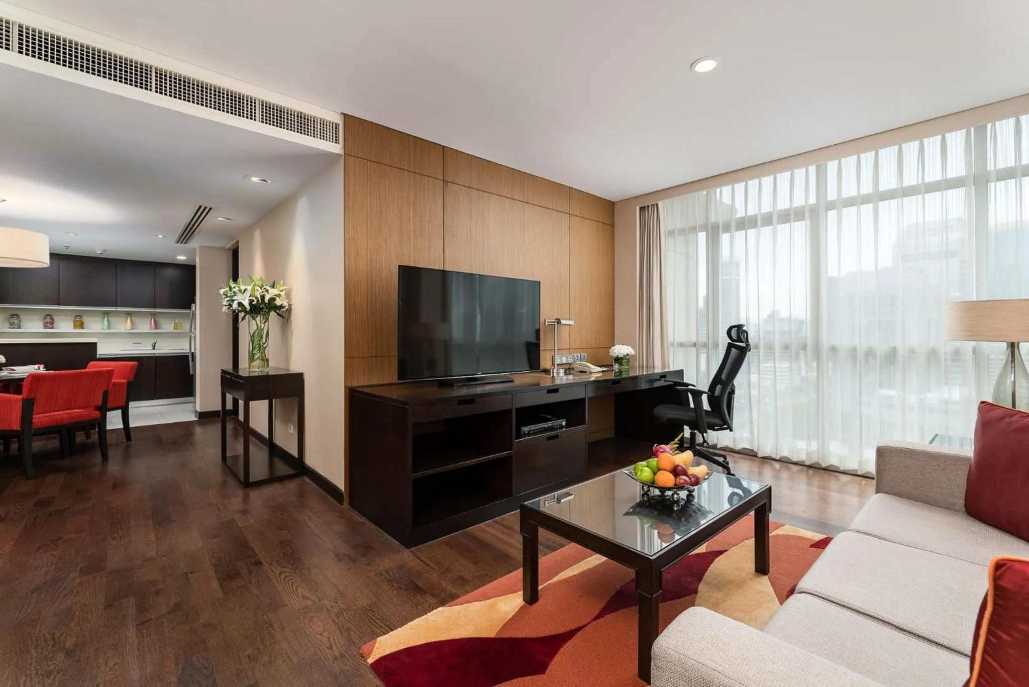Premium One-Bedroom Suite with City View in Sathorn Vista, Bangkok - Marriott Executive Apartments