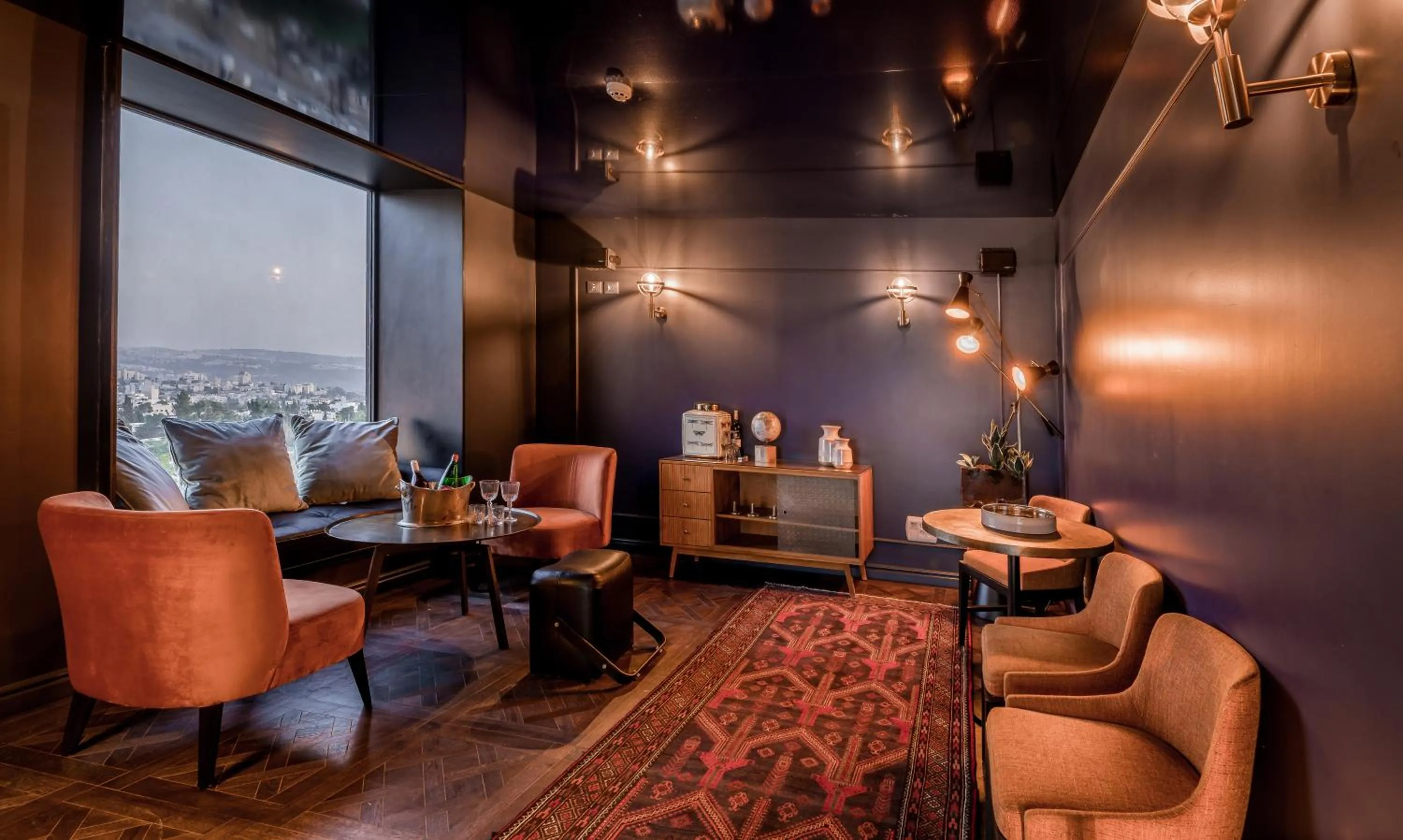 Seating area in Jacob Bat Sheva Jerusalem