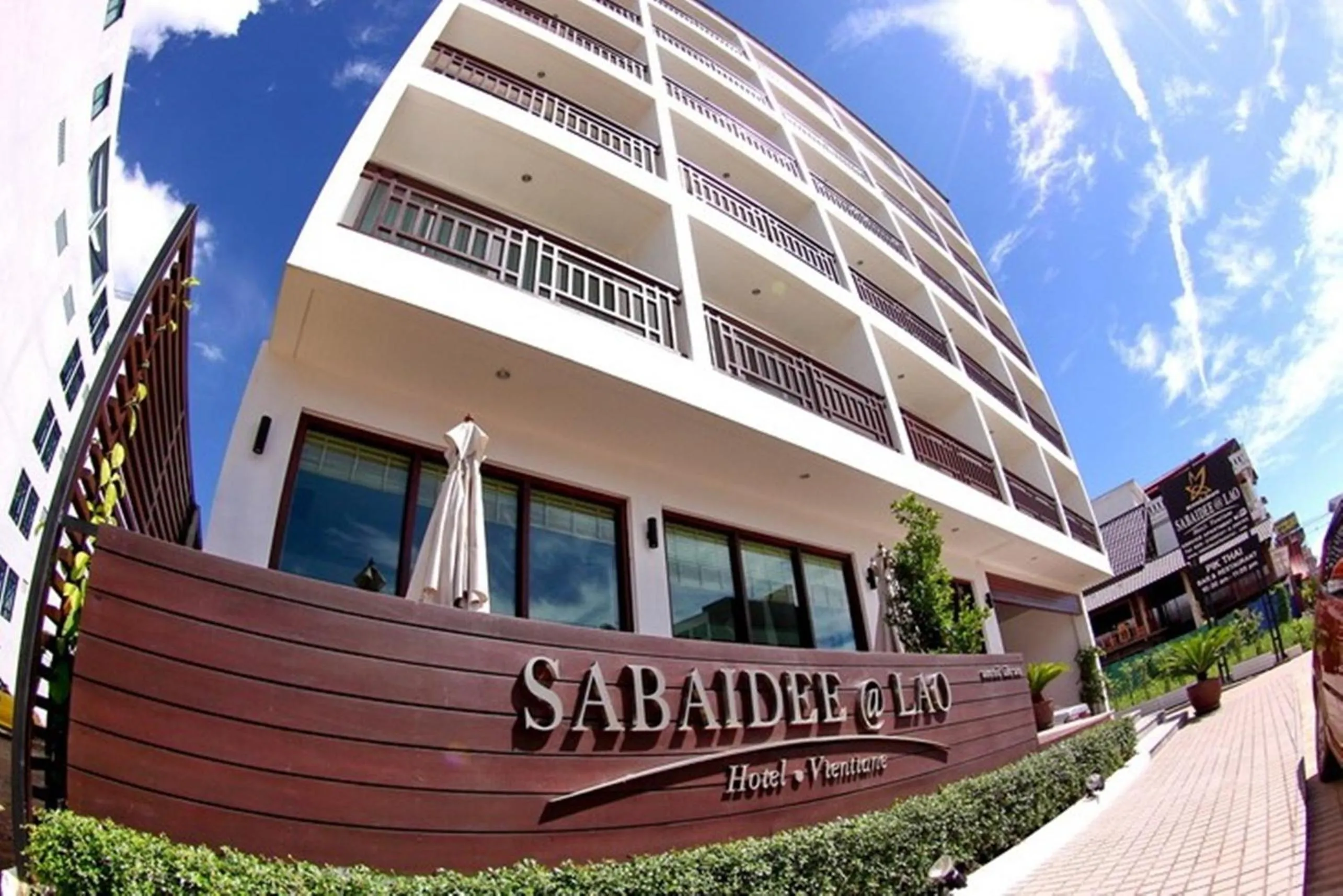 Facade/entrance in Sabaidee@Lao Hotel Vientiane