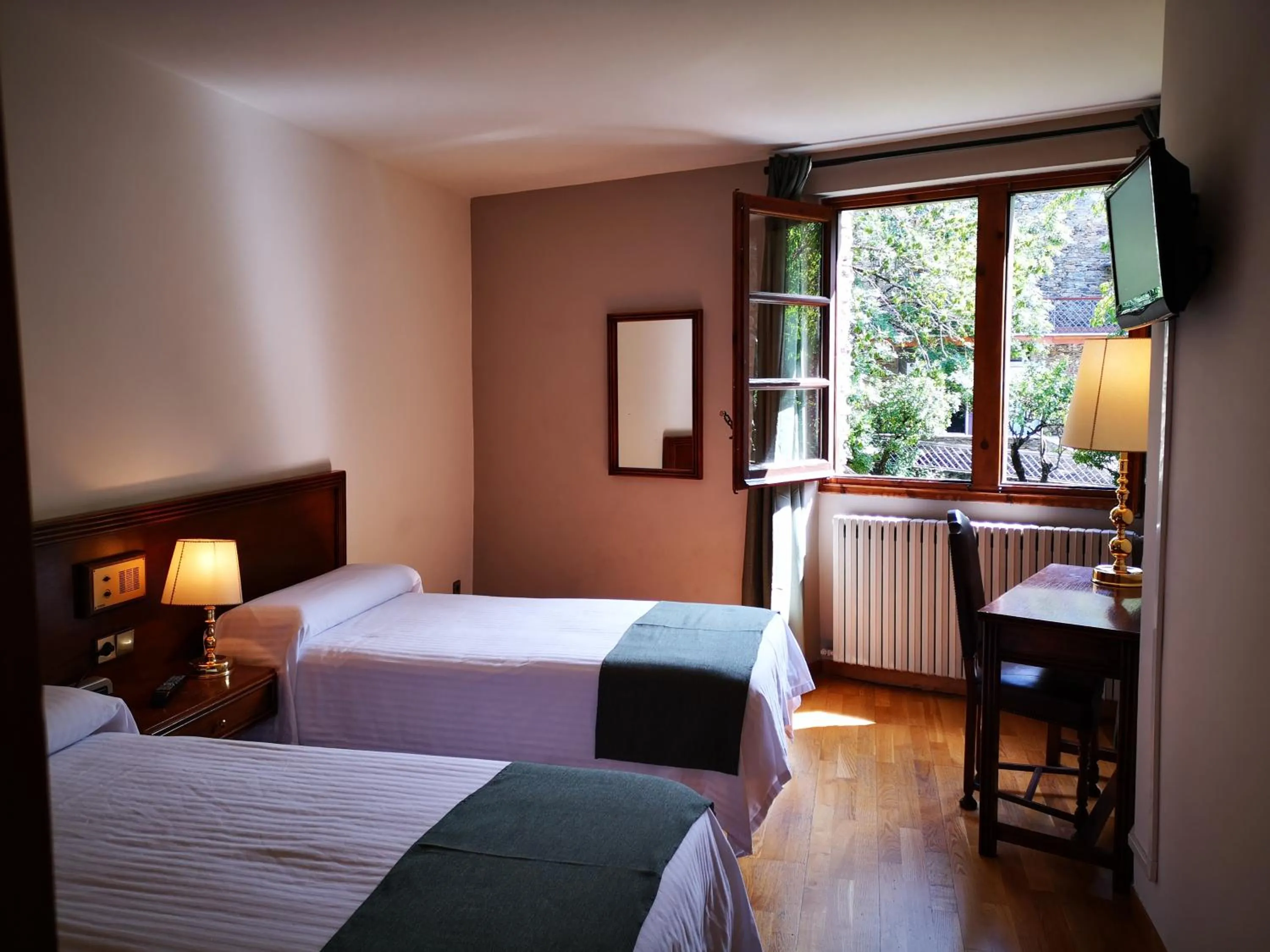 Bathroom, Bed in Hotel Santa Bàrbara De La Vall D'ordino