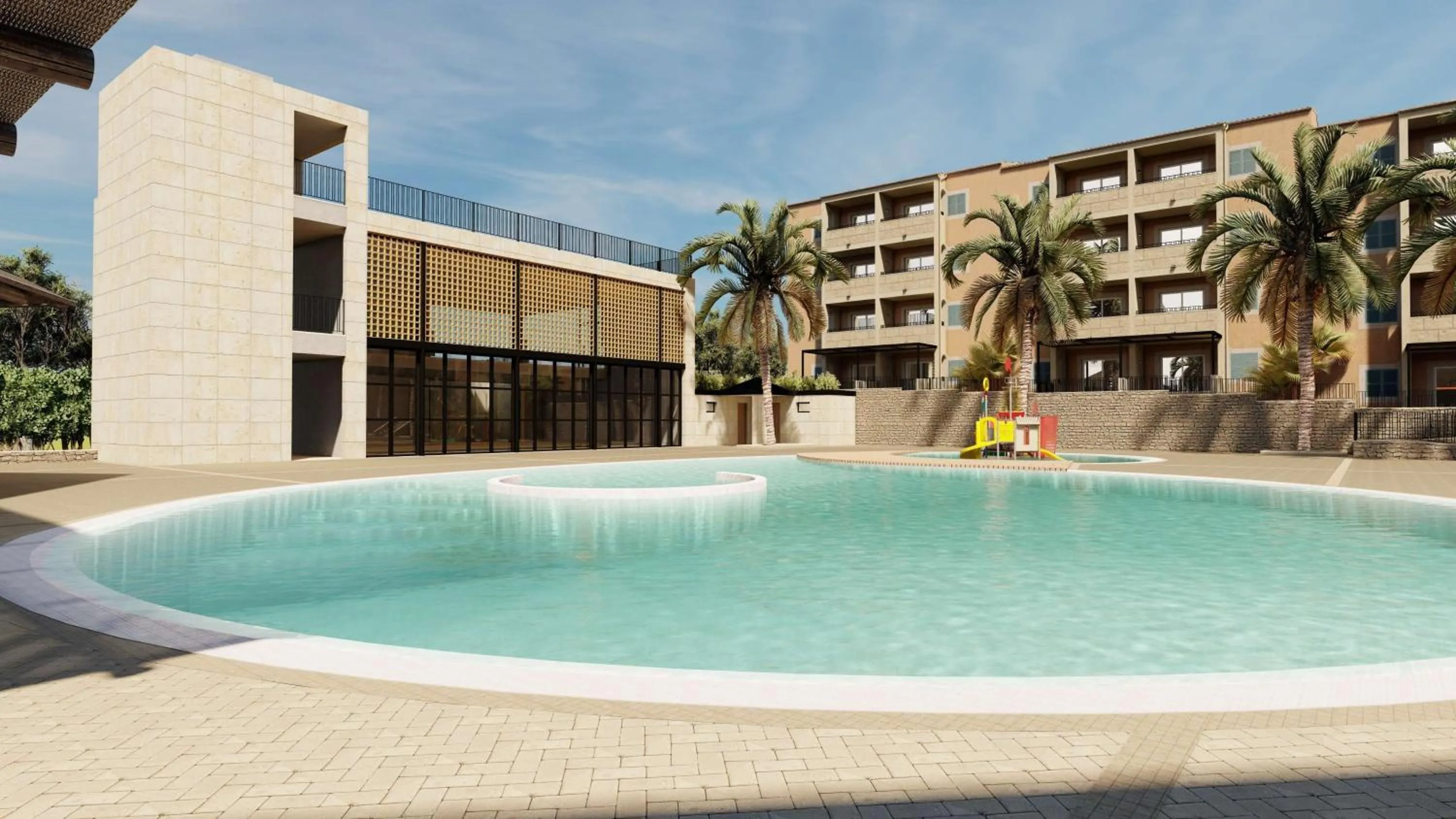 Swimming pool in Aparthotel Aquasol