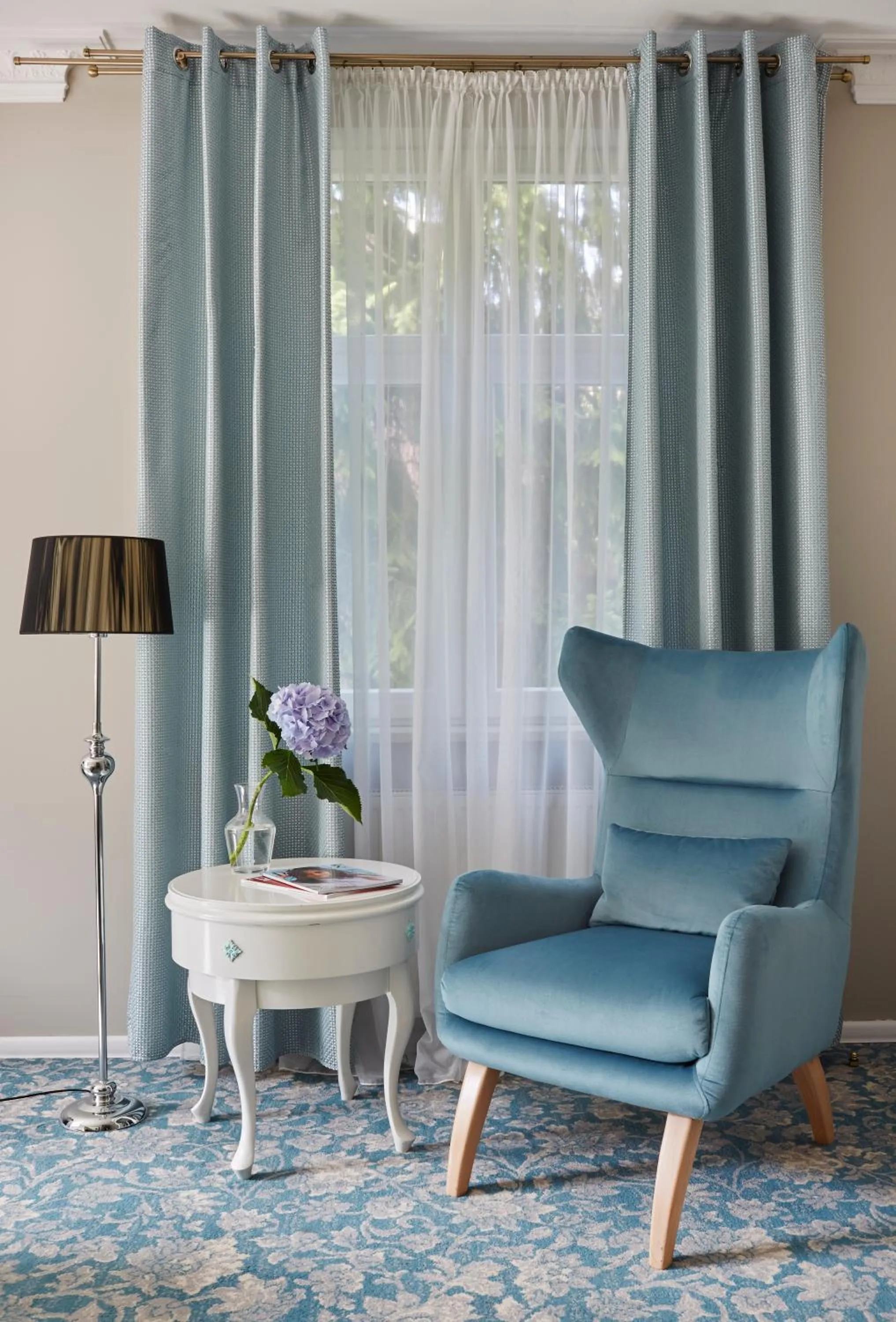 Seating area in Villa Antonina