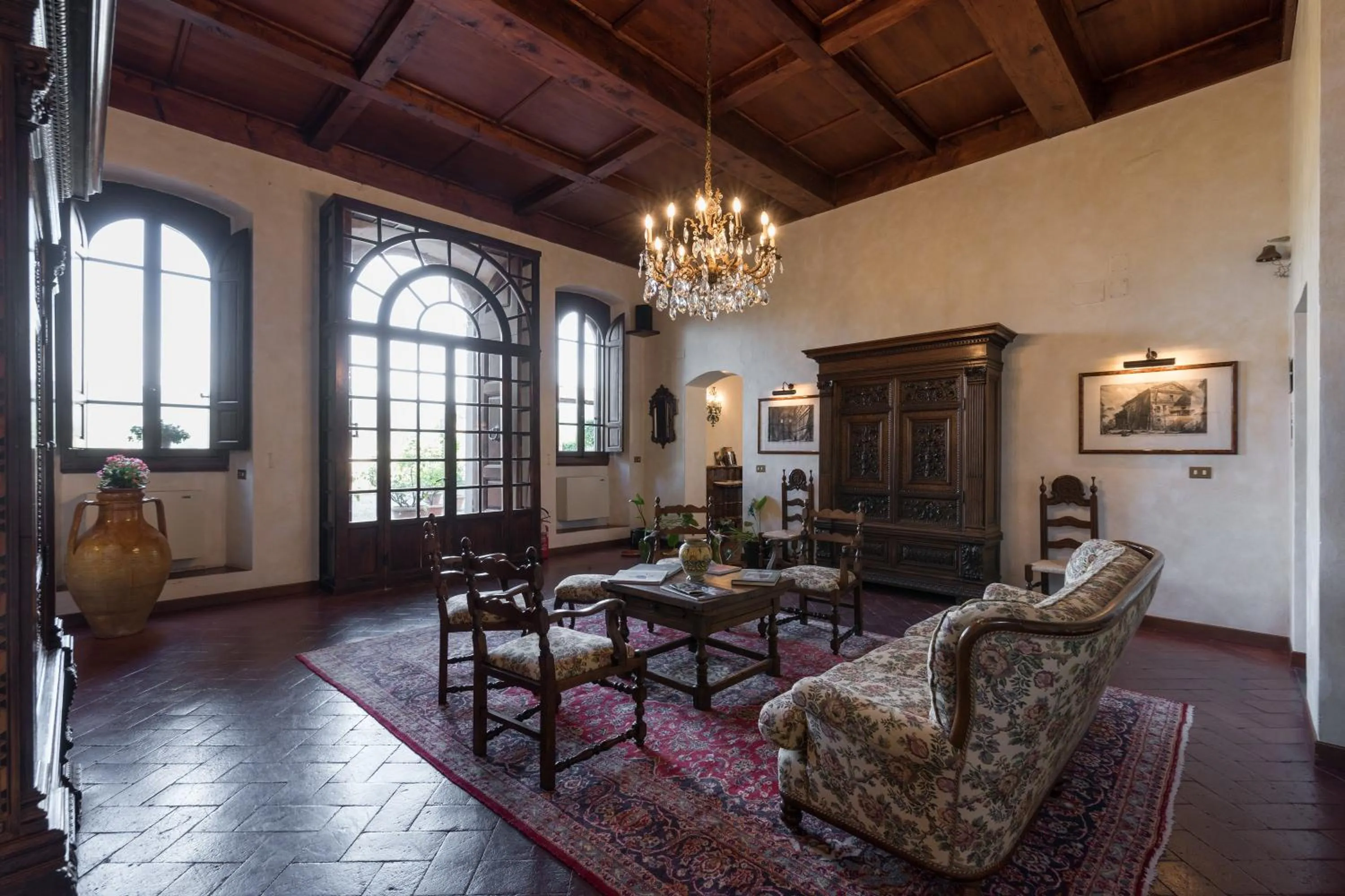 Communal lounge/ TV room in Relais Fattoria Valle