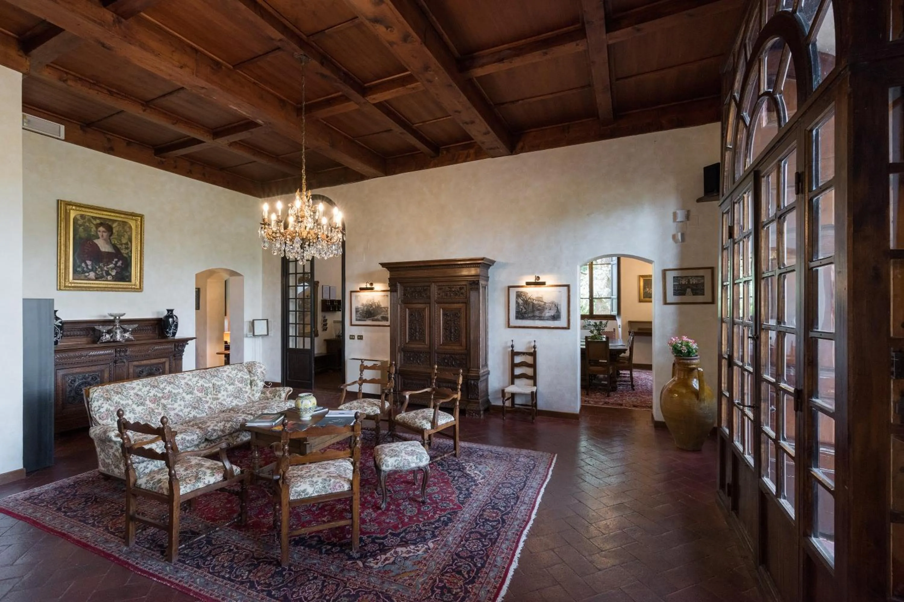 Communal lounge/ TV room in Relais Fattoria Valle