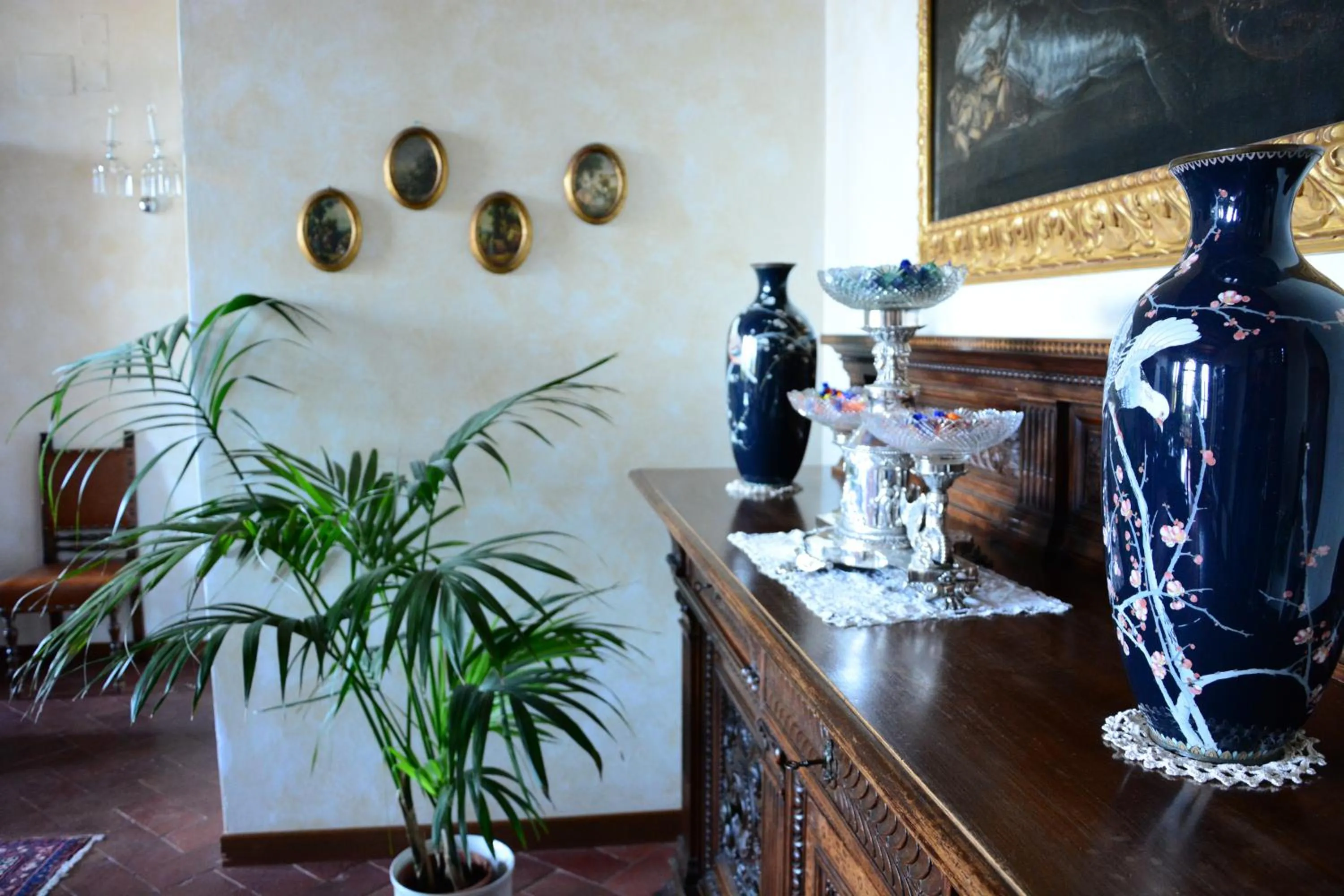 Communal lounge/ TV room in Relais Fattoria Valle