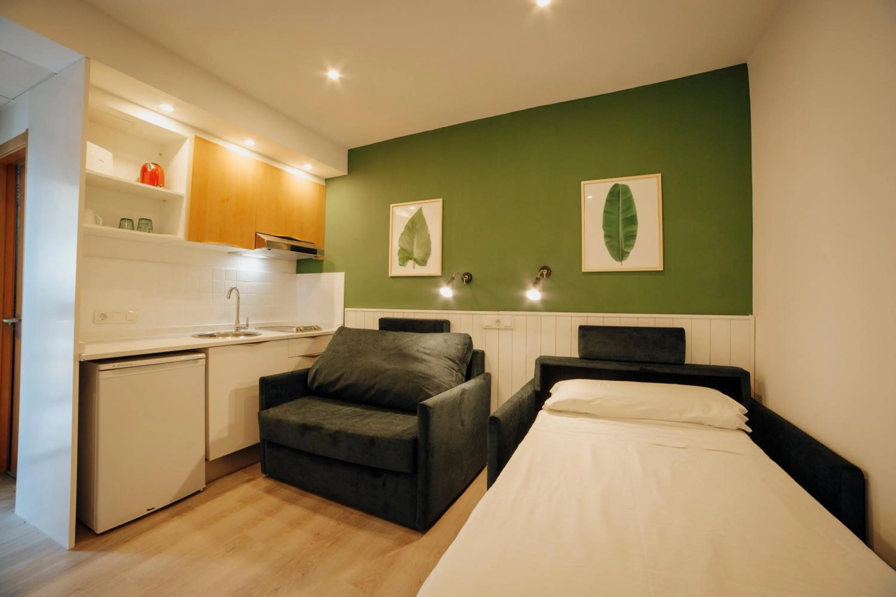 Bed in Apartamentos Palm Court