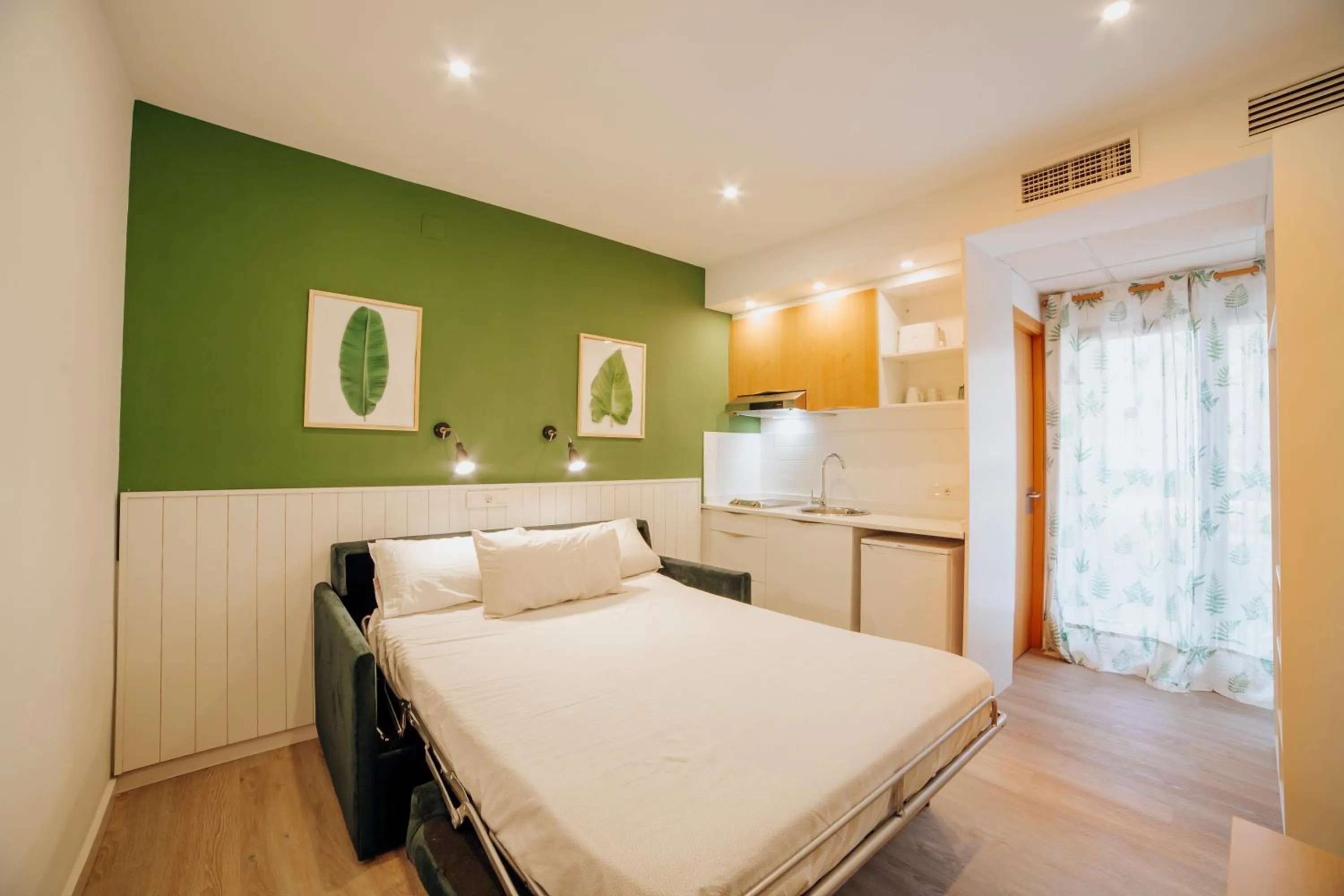 Bed in Apartamentos Palm Court