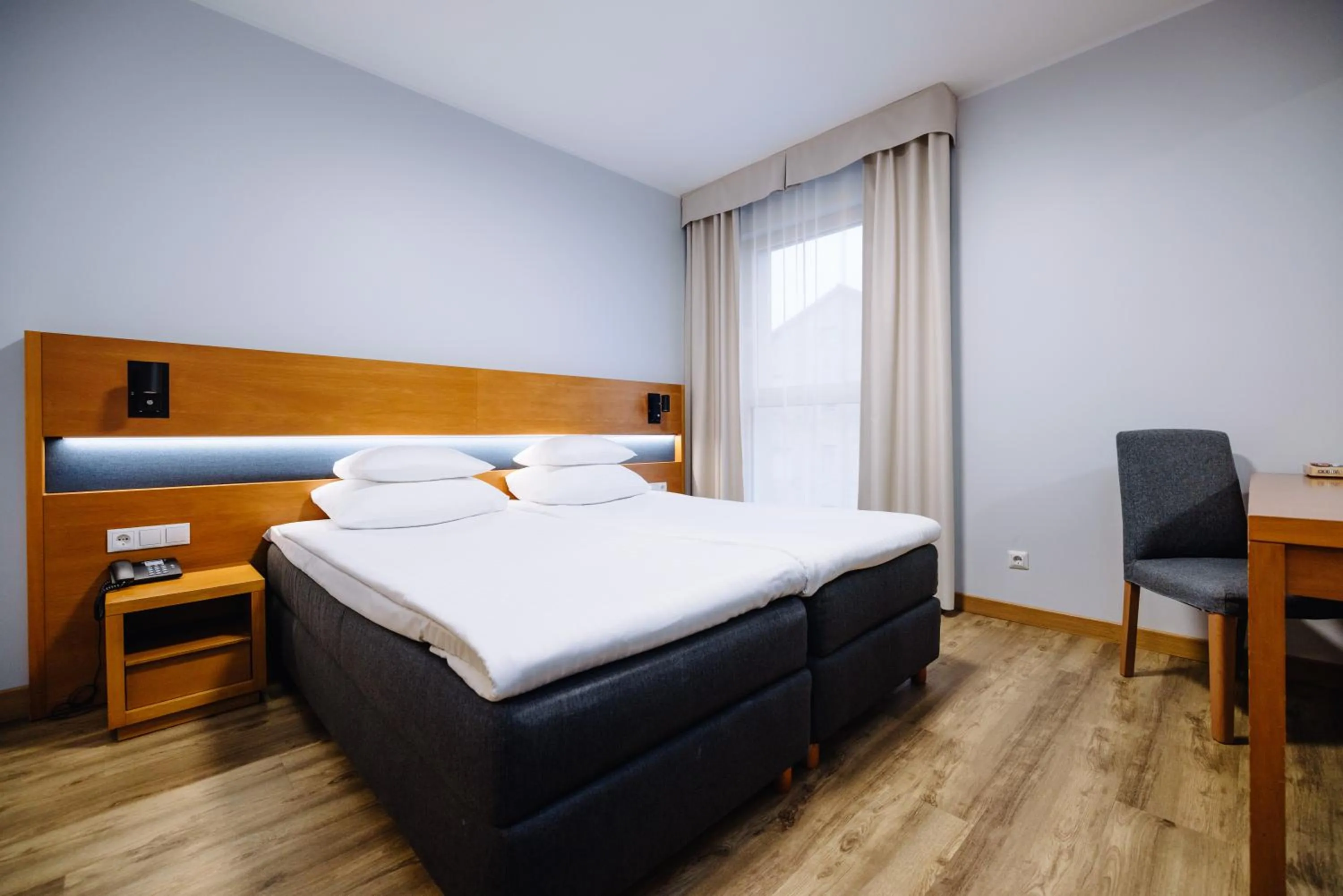 Bed in Hestia Hotel Ilmarine